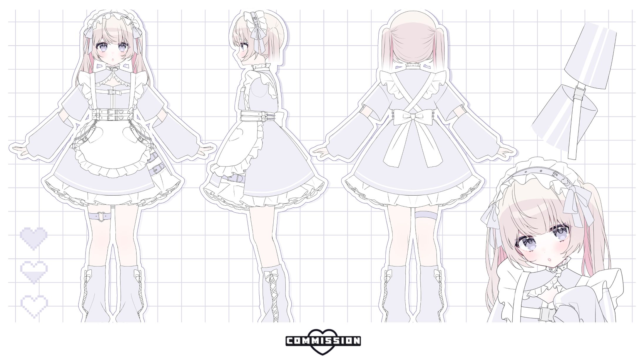 しゅがぁ♡どりっぷ／衣装デザイン・三面図制作-1