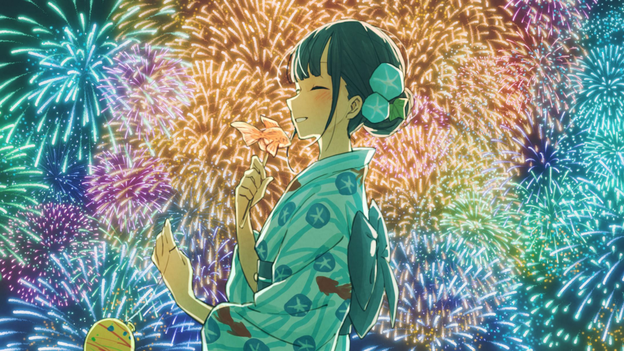 ボカロMV『「花火の遠音」feat. 知声』イラスト-1