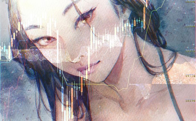 Crypto Chart Girl #3 夢魅; Yumemi
