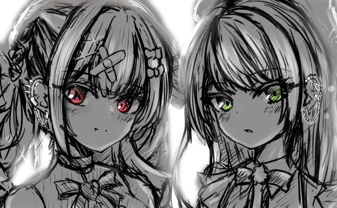 ピアス組 常闇トワ沙花叉クロヱ