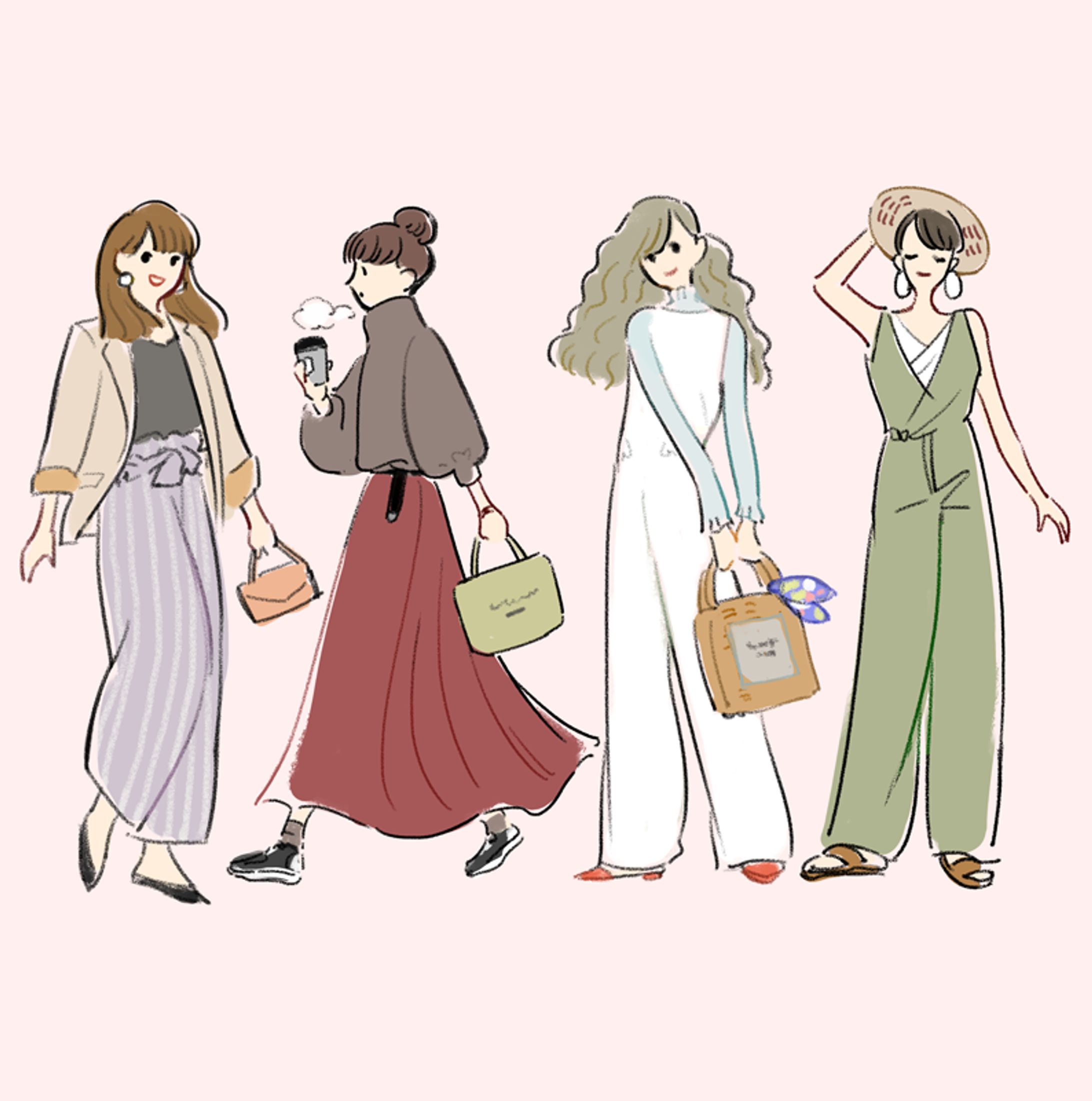 ファッション女性イラスト-1