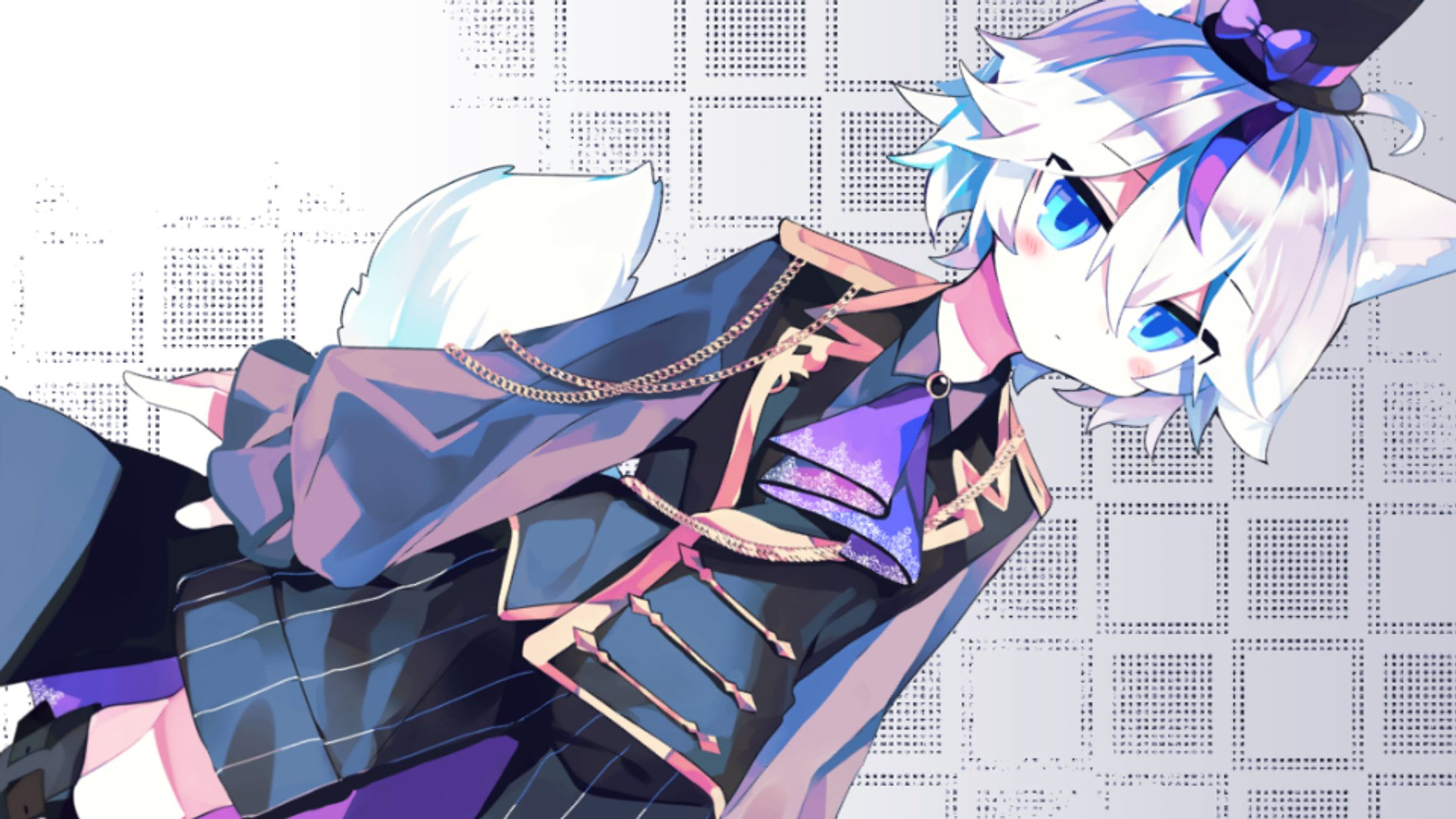 白狐シロ様 配信用イラスト-1