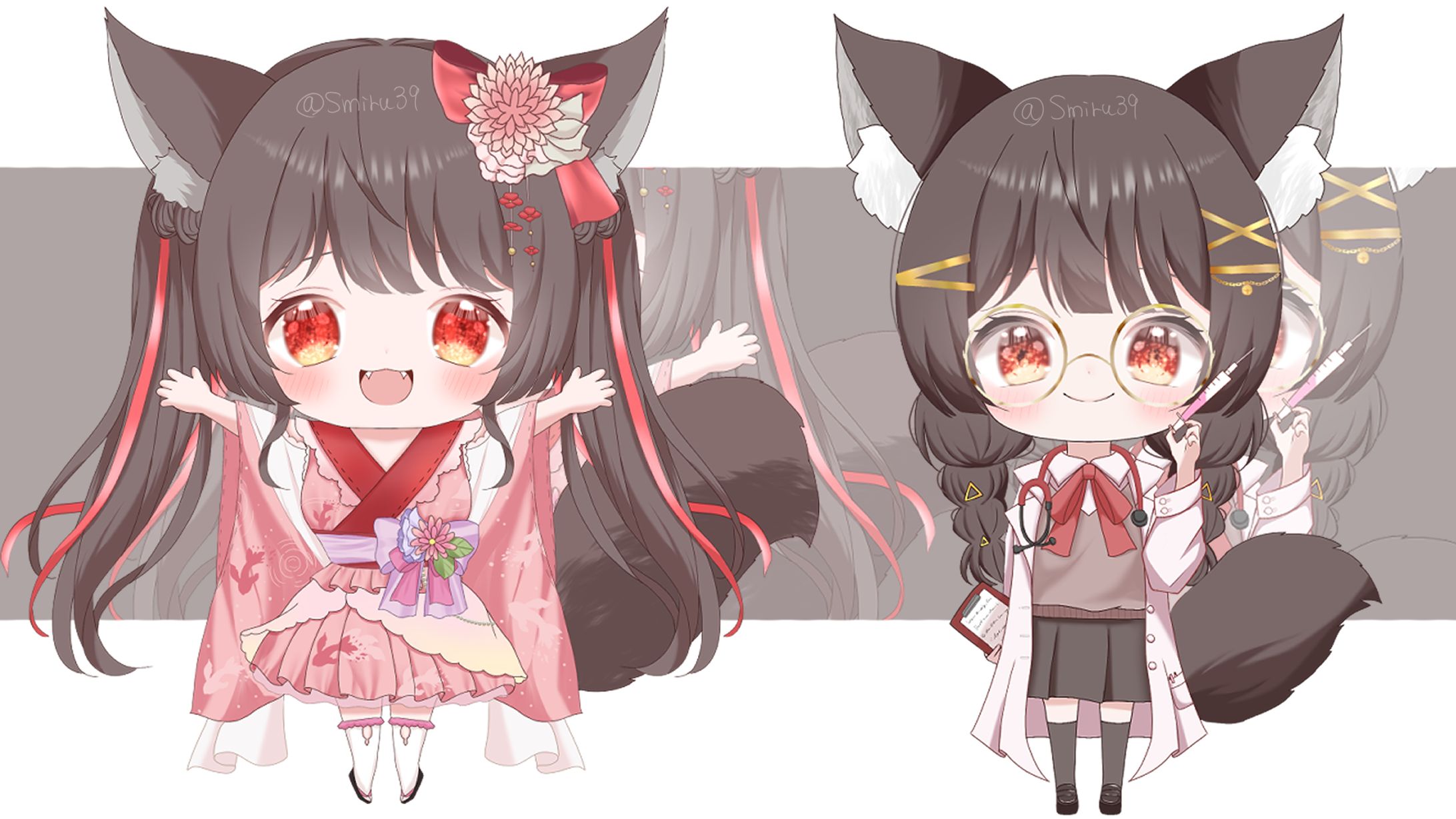 IRIAM 弓庭朱々音様　ミニキャライラスト-1