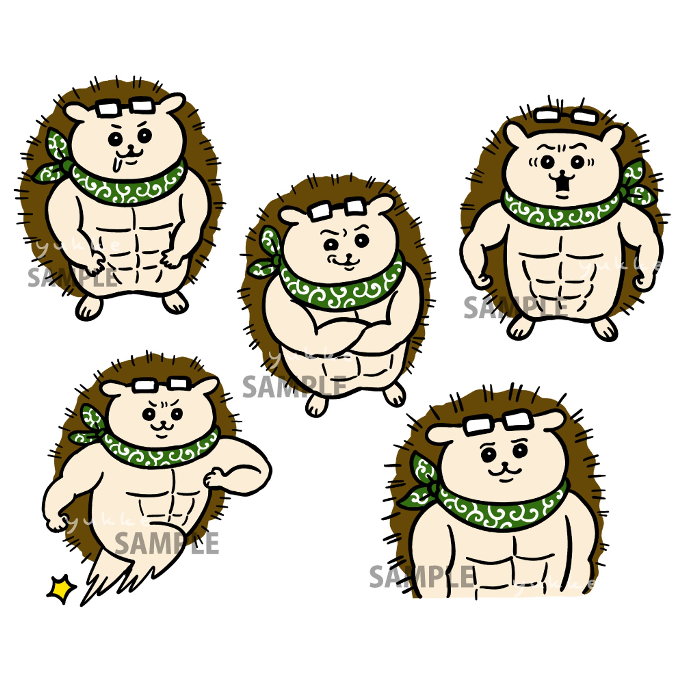 ハリネズミのノリさん SNS向けイラスト-1