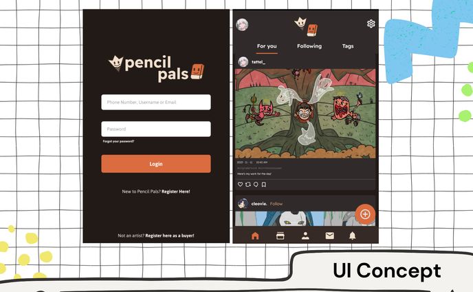 Pencil Pals UI Concept