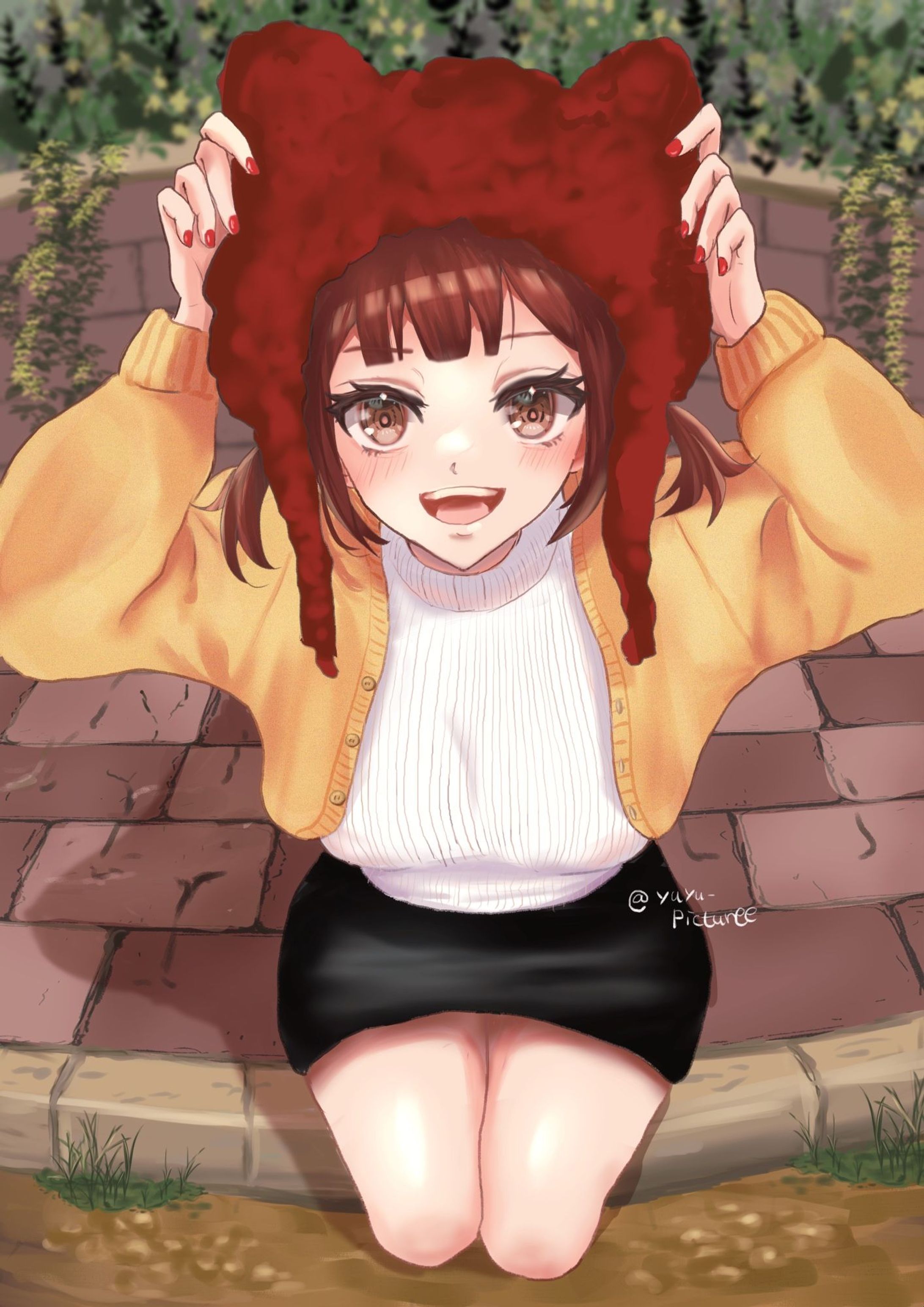 猫耳帽子の女の子-1