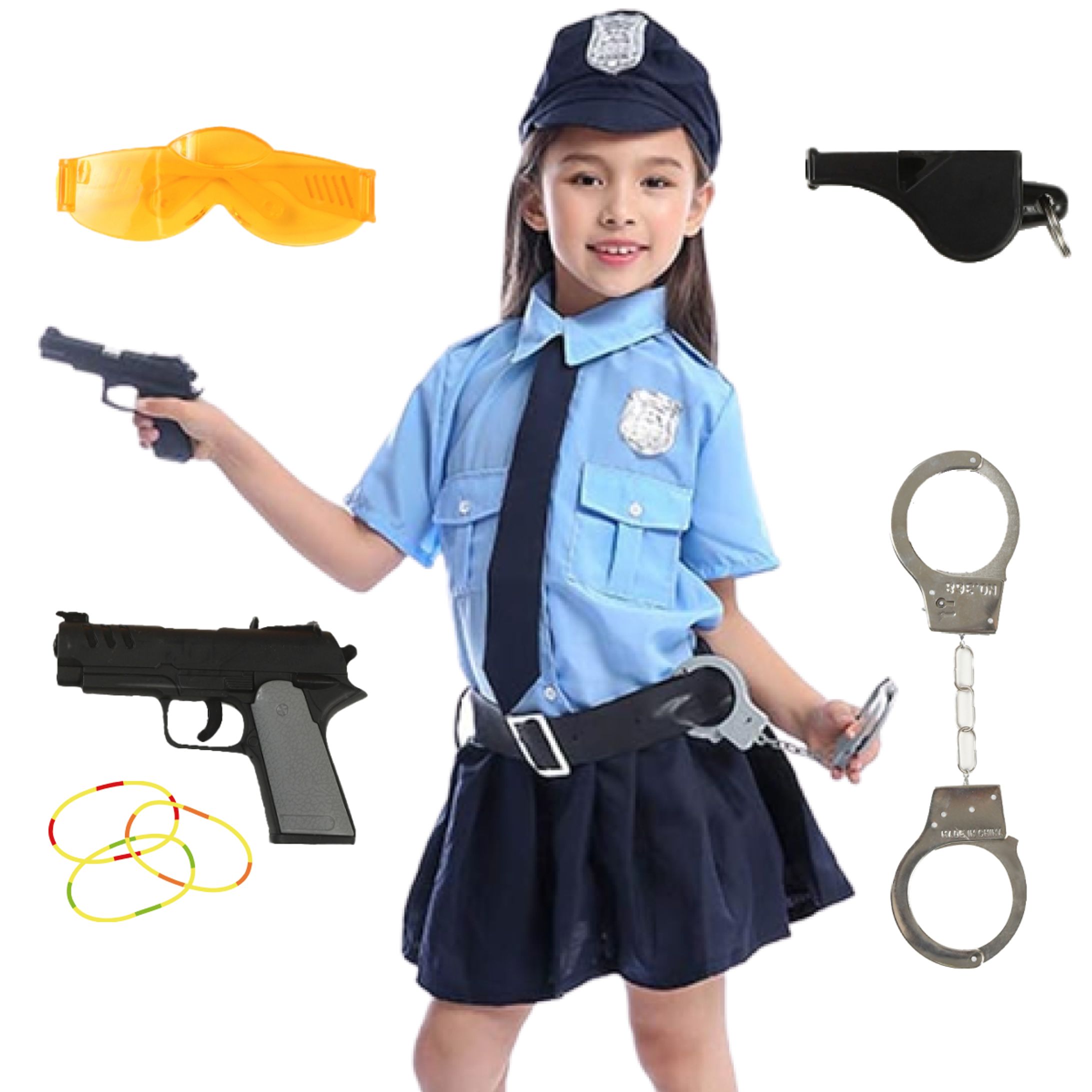 【実案件】Amazon商品画像/ ハロウィン用キッズコスプレ（警察官）-1