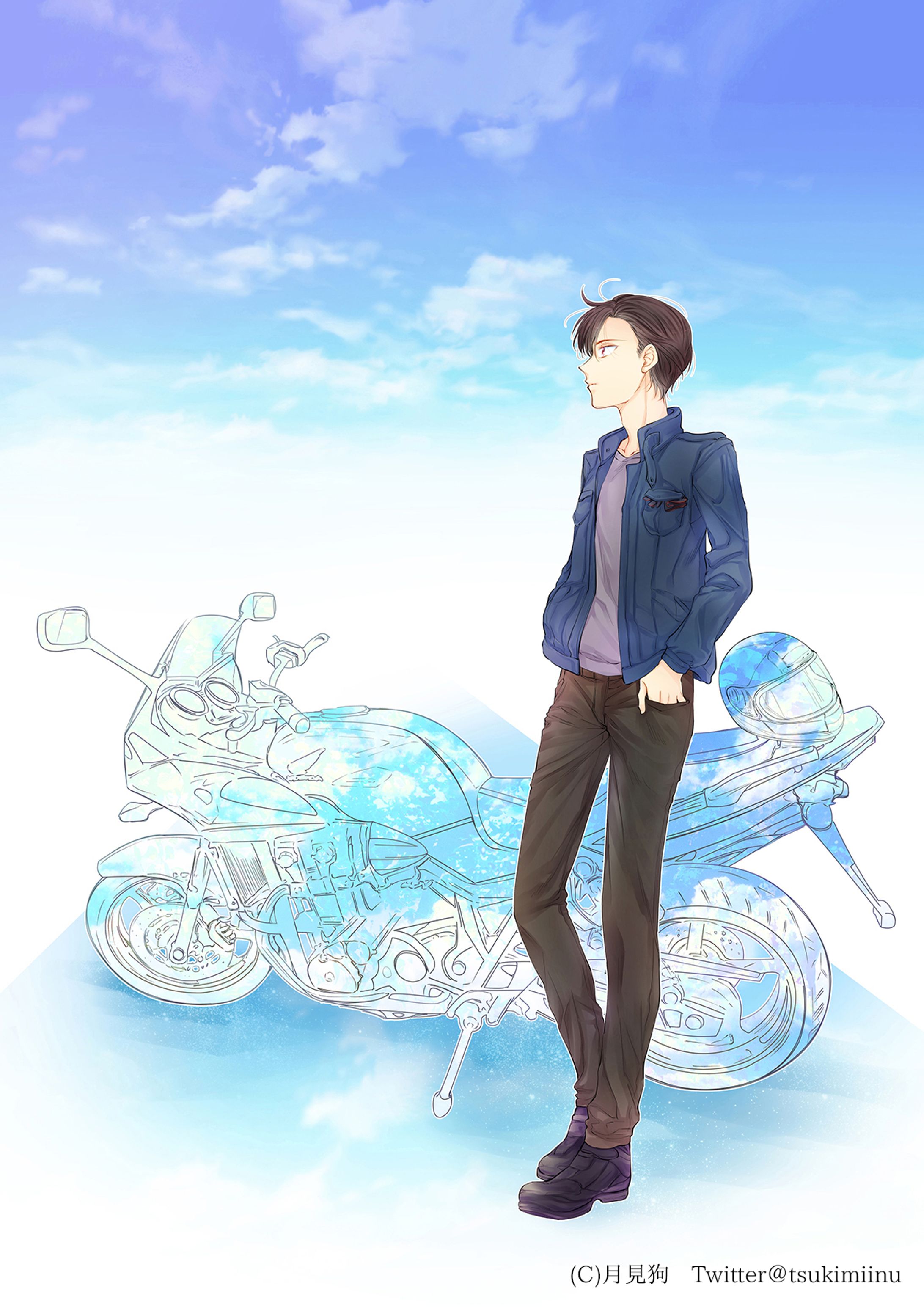 焔とバイク-1