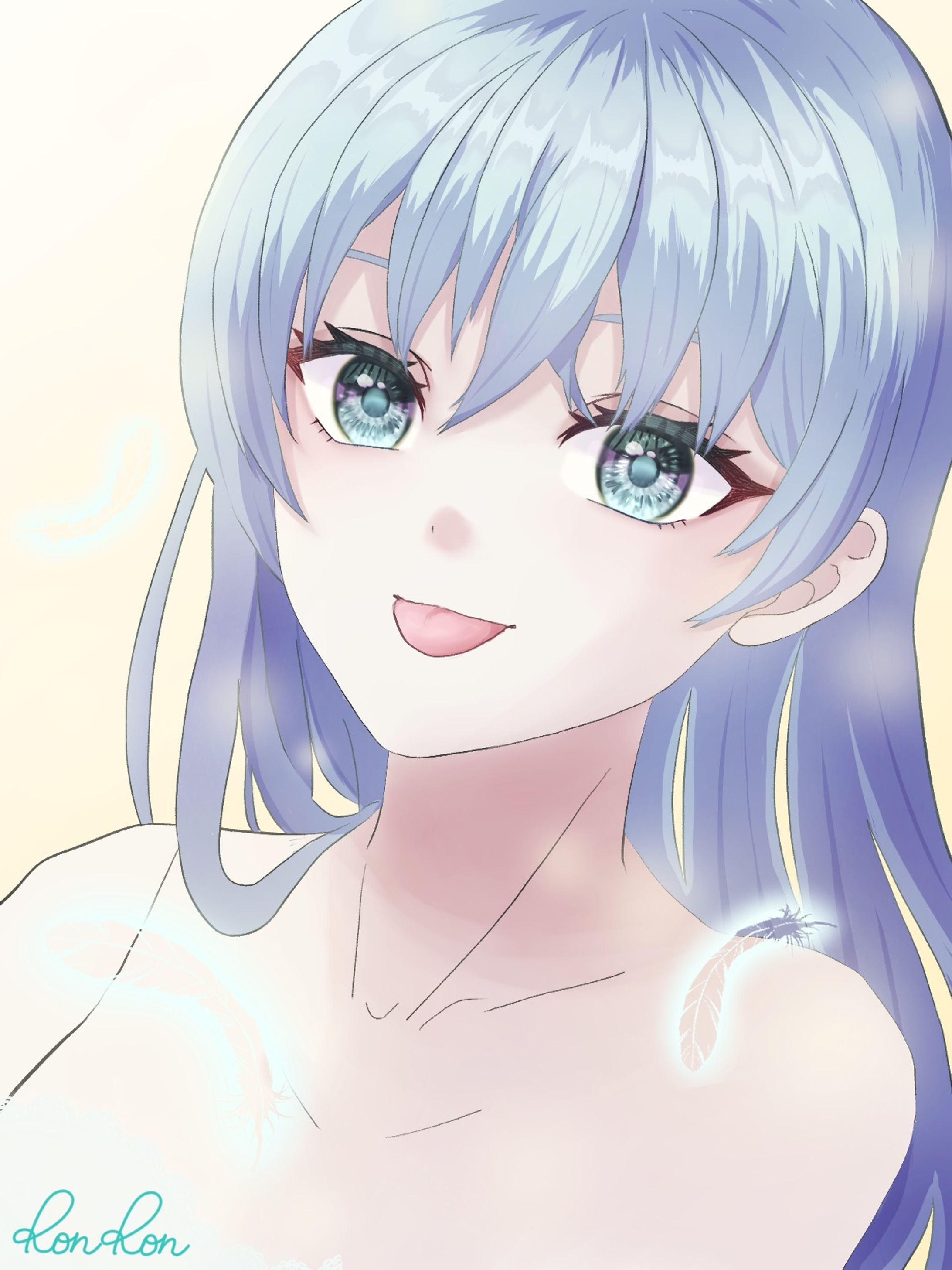 ベってしてる女の子-1
