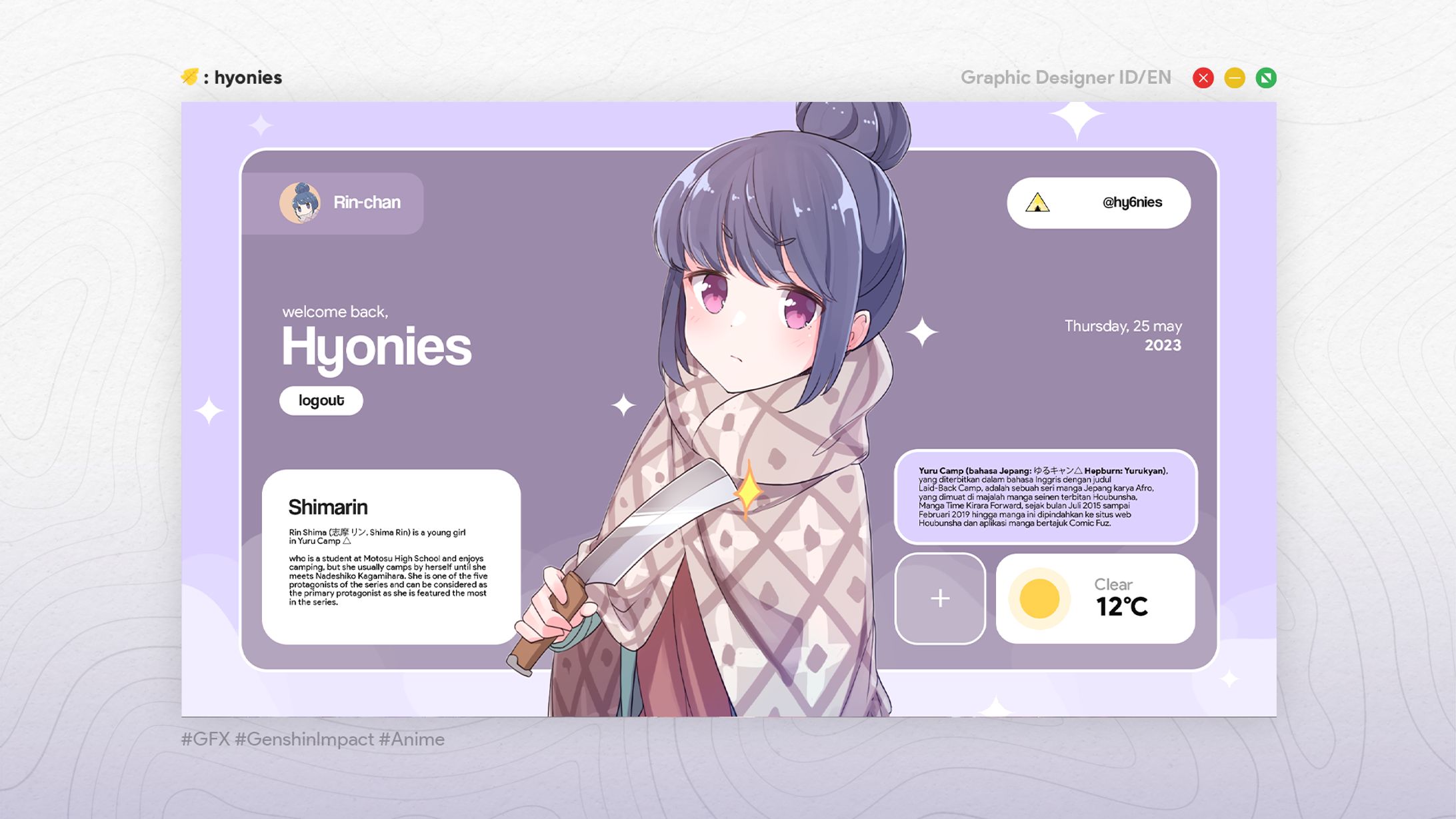 [Poster] Rin Shima - Yuru Camp-1