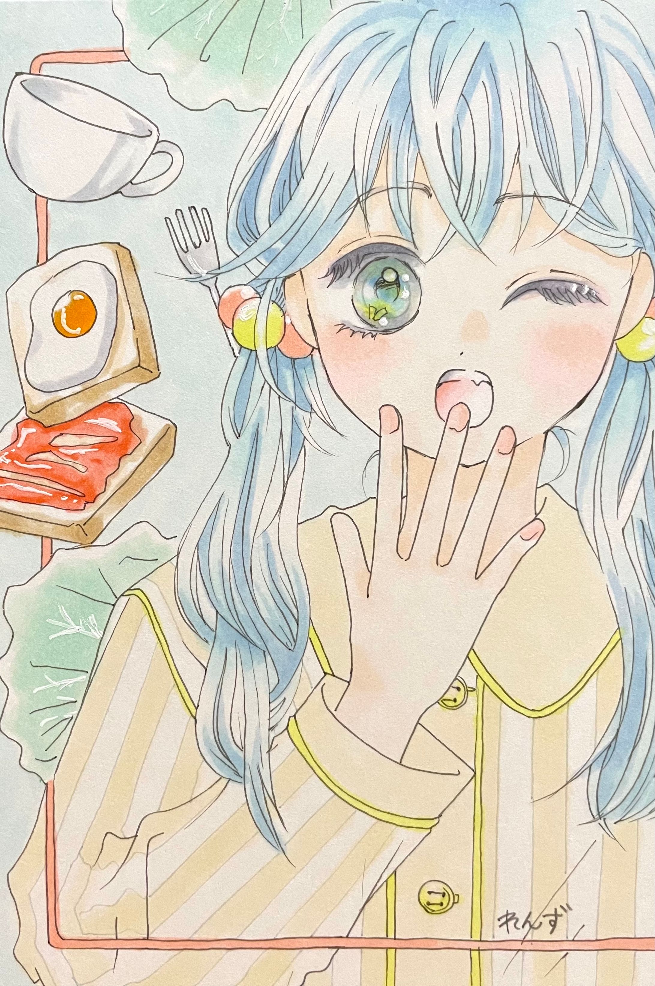 おはよう朝ごはん(+彩度up)-1