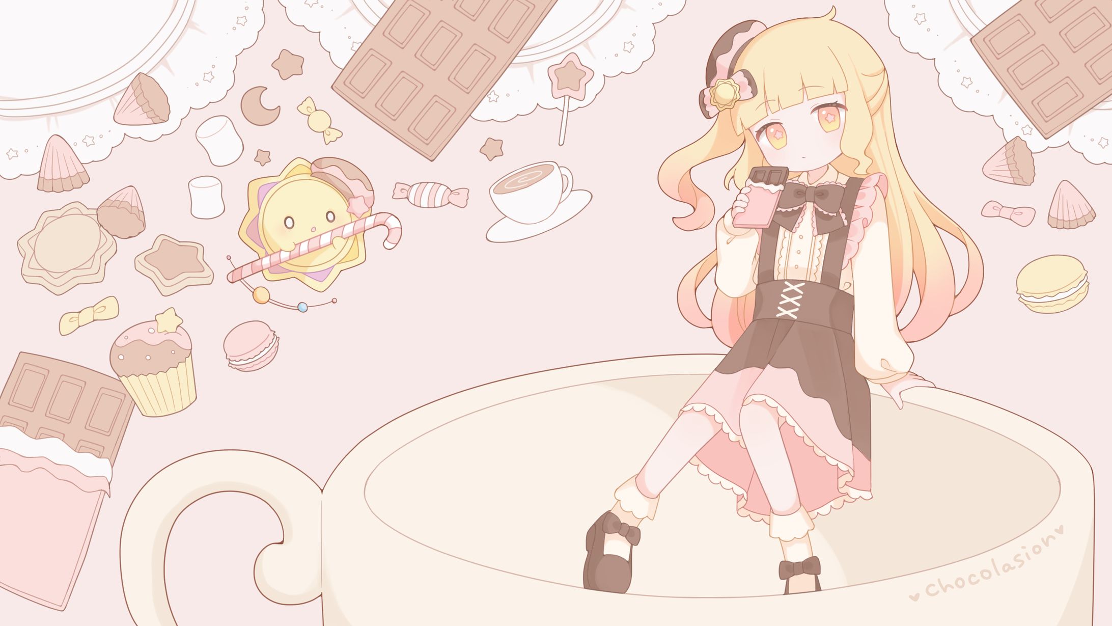 【お仕事】星宮うらな様/歌ってみた動画イラスト-1