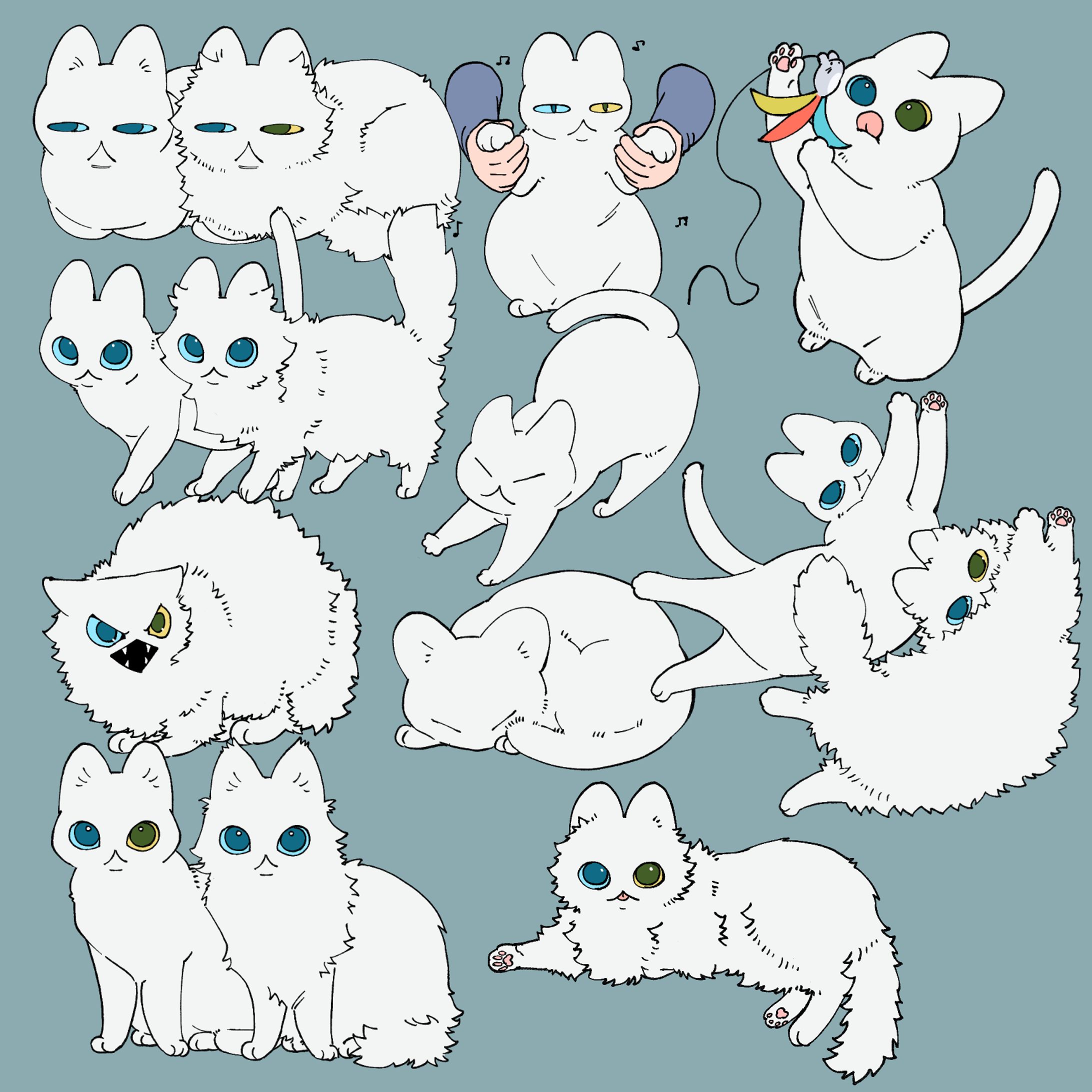 猫単体イラスト-1
