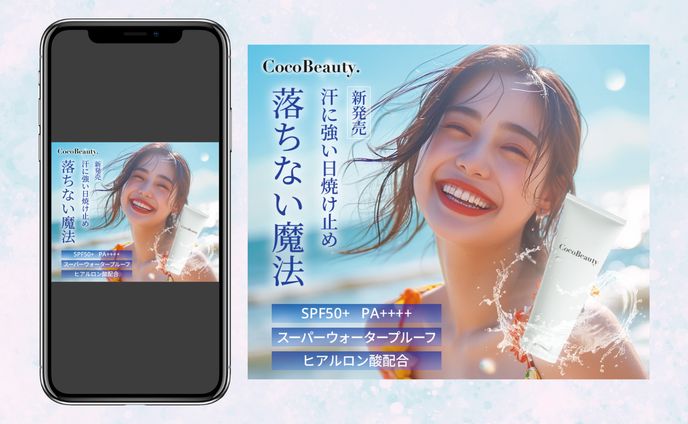 【バナー】20代女性向け 日焼け止めクリーム