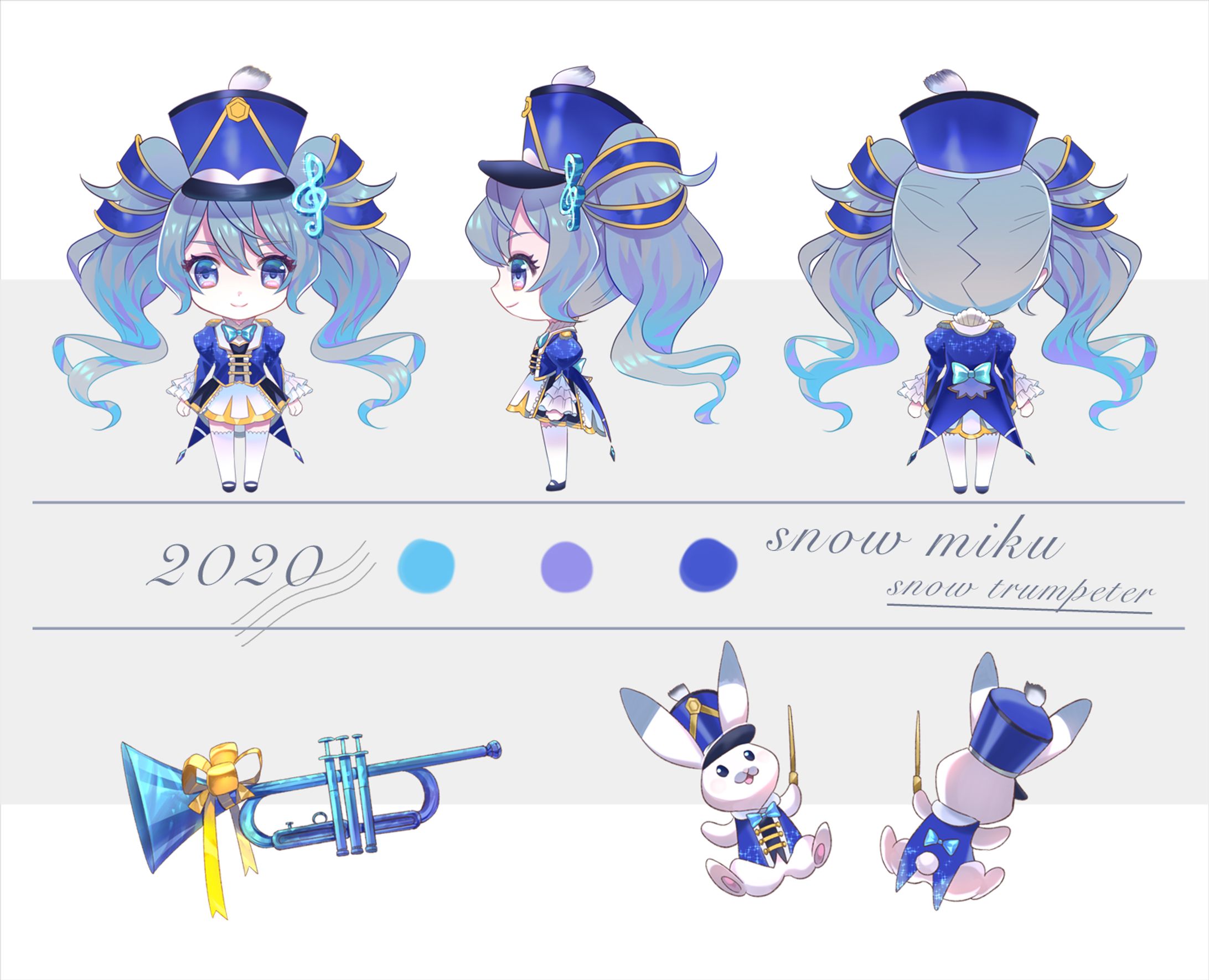 【2019】雪ミクイラストコンテスト/キャラクターデザイン-1
