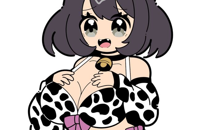 牛ビキニ女の子