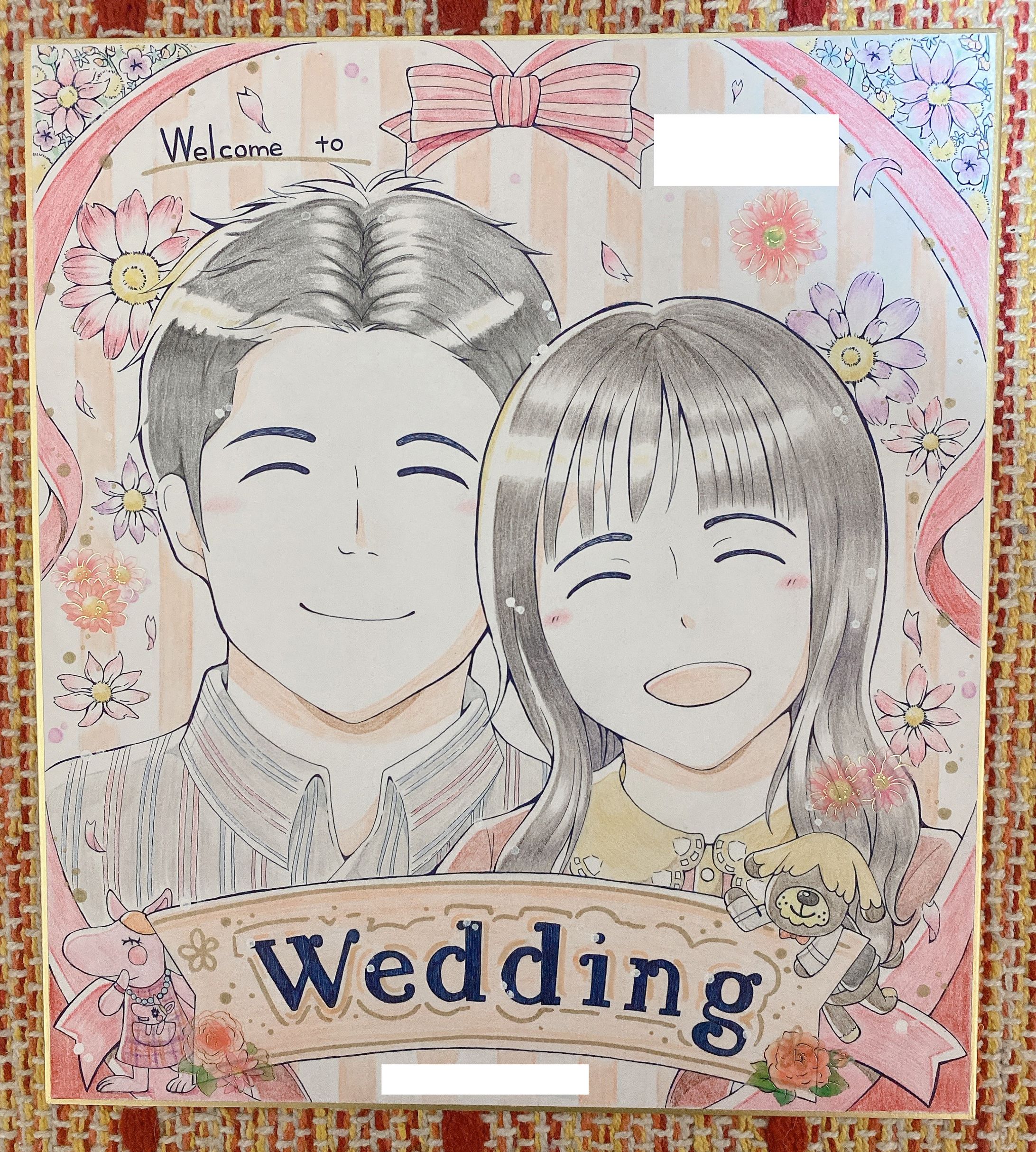 似顔絵｜ウェルカムボード-1