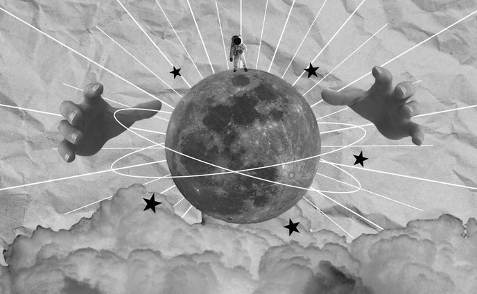 月　コラージュ