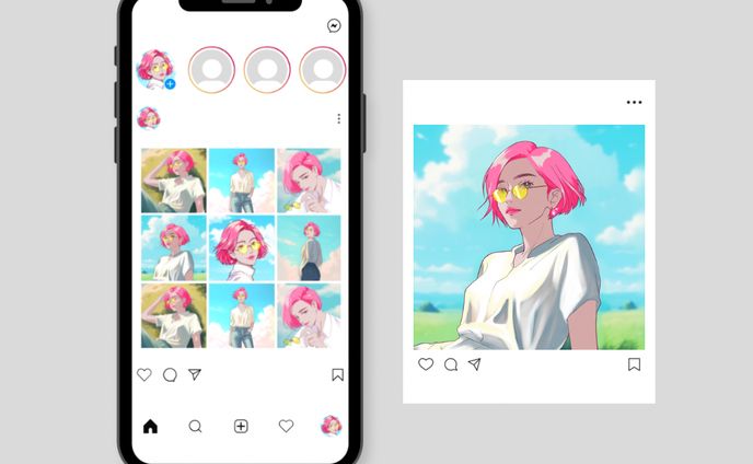 【仕事絵】SNSコンテンツ用イラスト