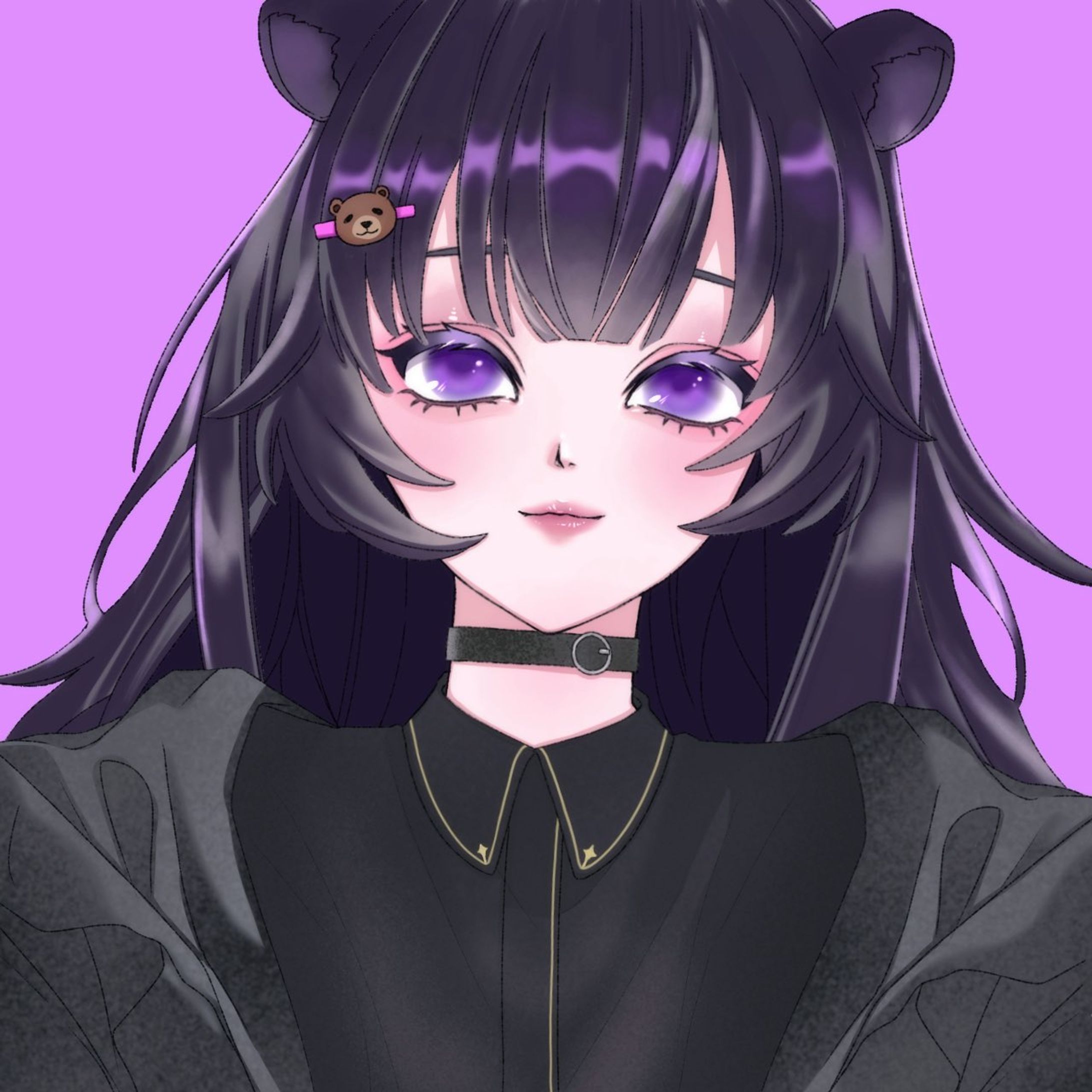 森の外のくまさん アイコンイラスト-1