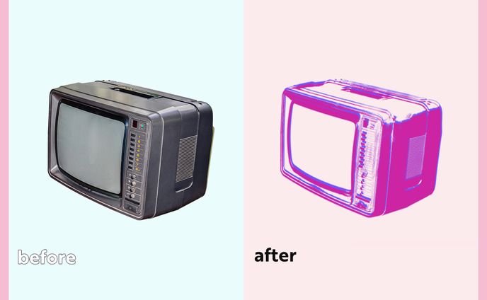 レトロ風アナグリフ