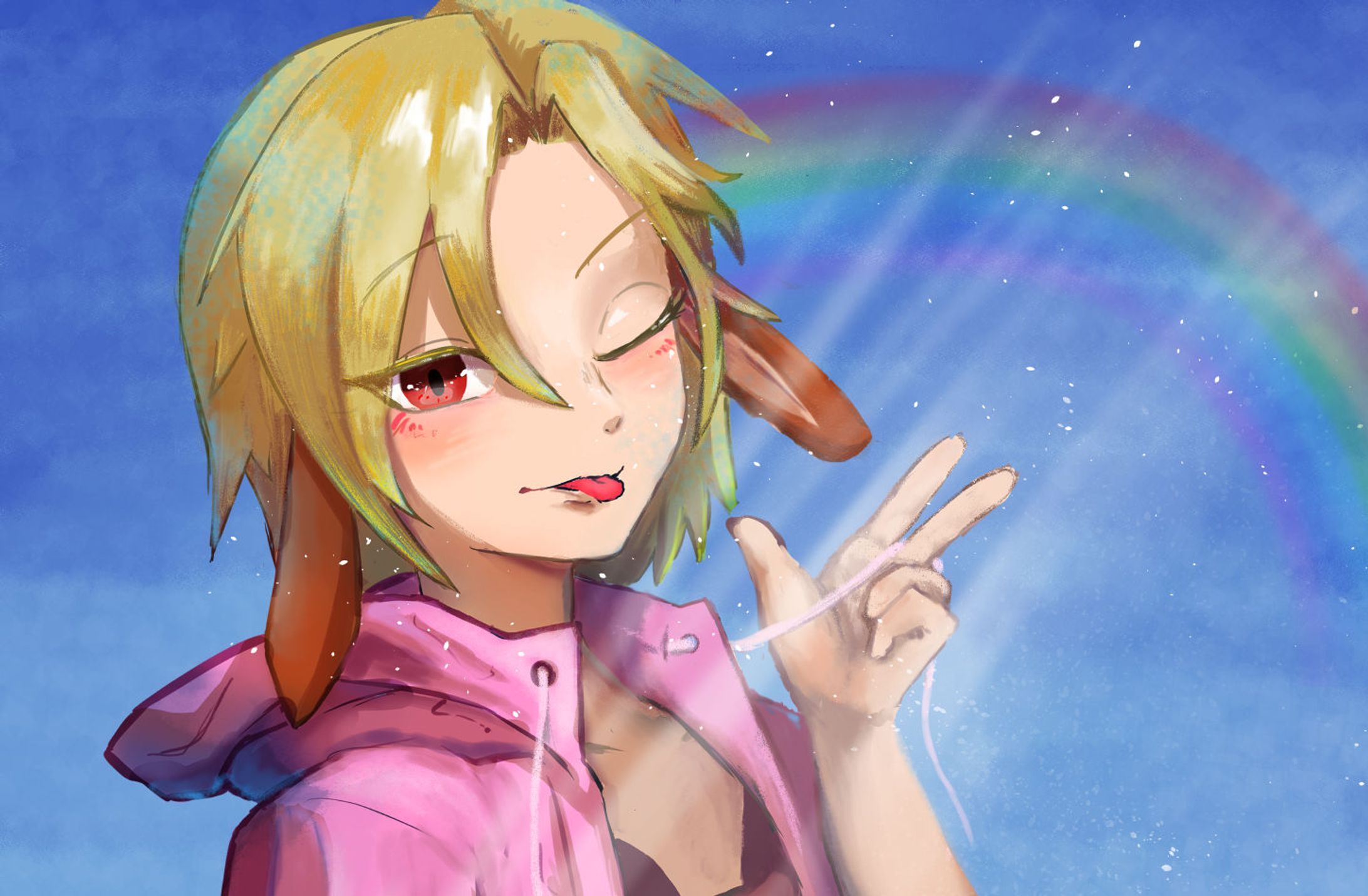 夏テーマのキャラクターイラスト-1