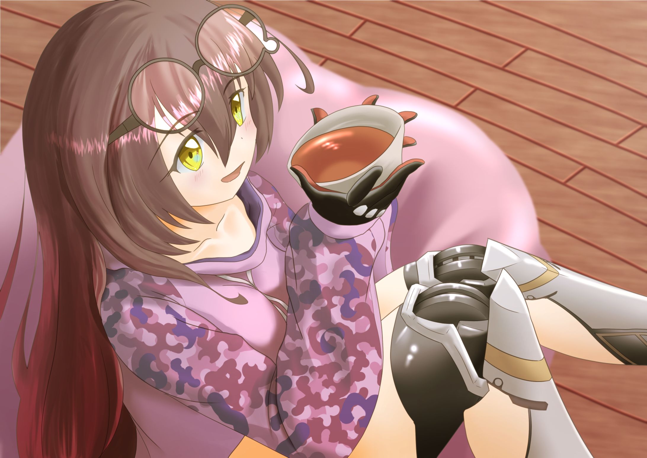 イラスト練習002－ロボ子さん-1
