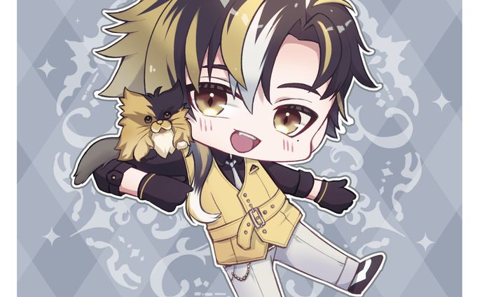 Vtuber chibi illustration