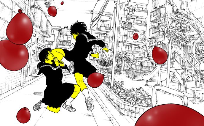 NIKKEI STYLE「プ女子によるプロレス観戦術」イラスト、コラム
