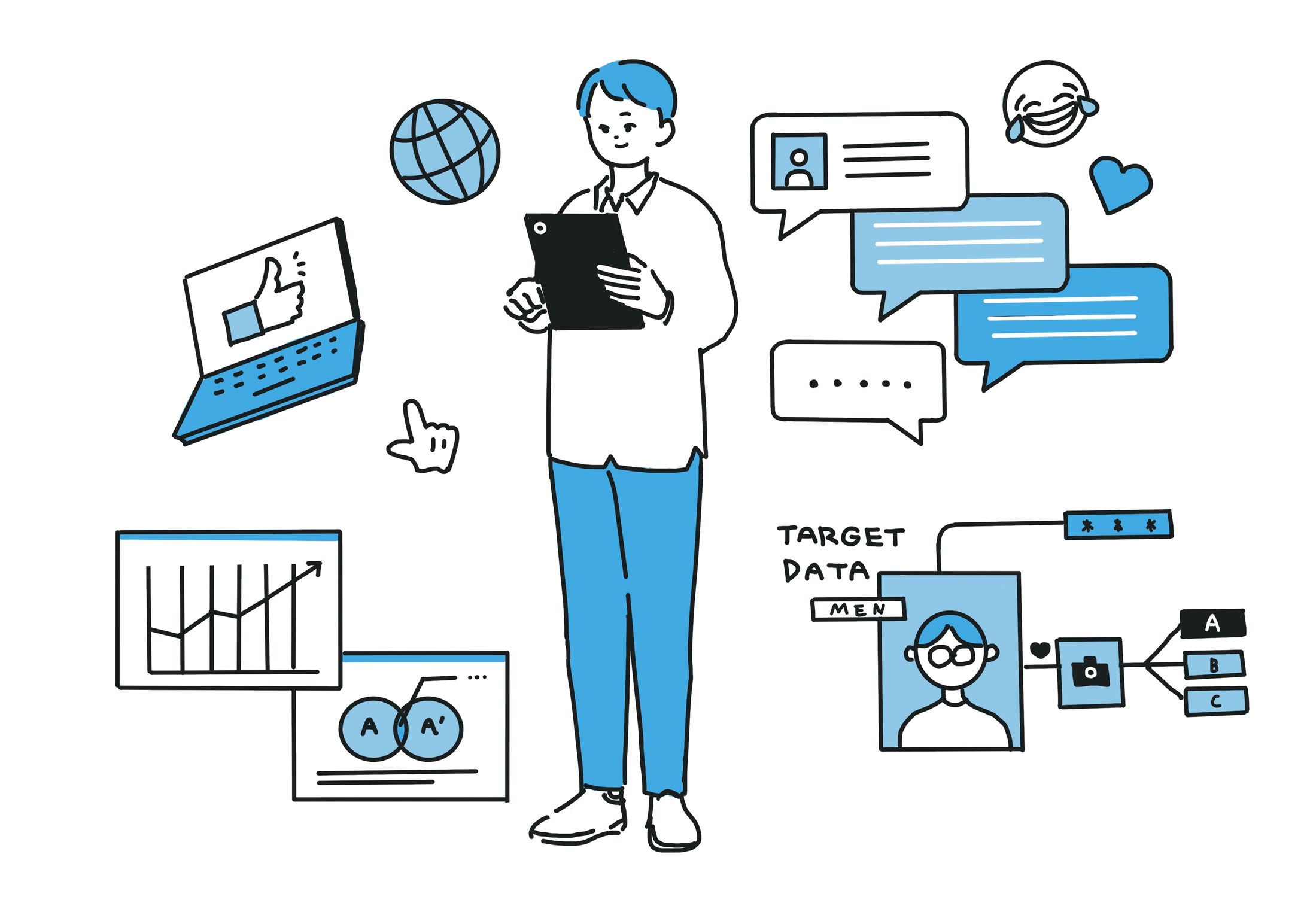 株式会社REPLUS様 HP掲載イラスト-1