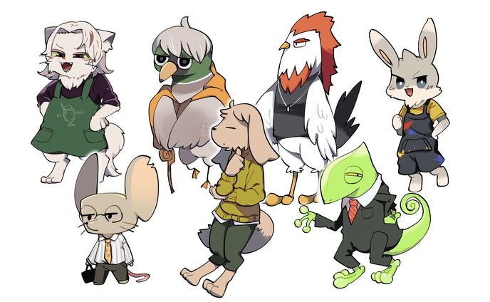 アニマルシェ キャラクターイラスト