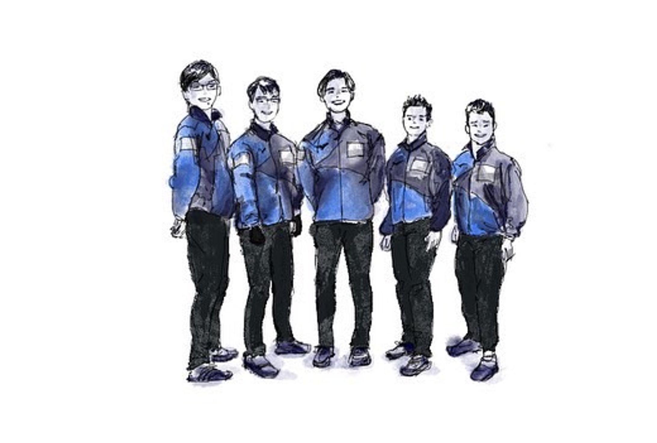 【応援イラスト】札幌国際大学カーリング部*4枚-1