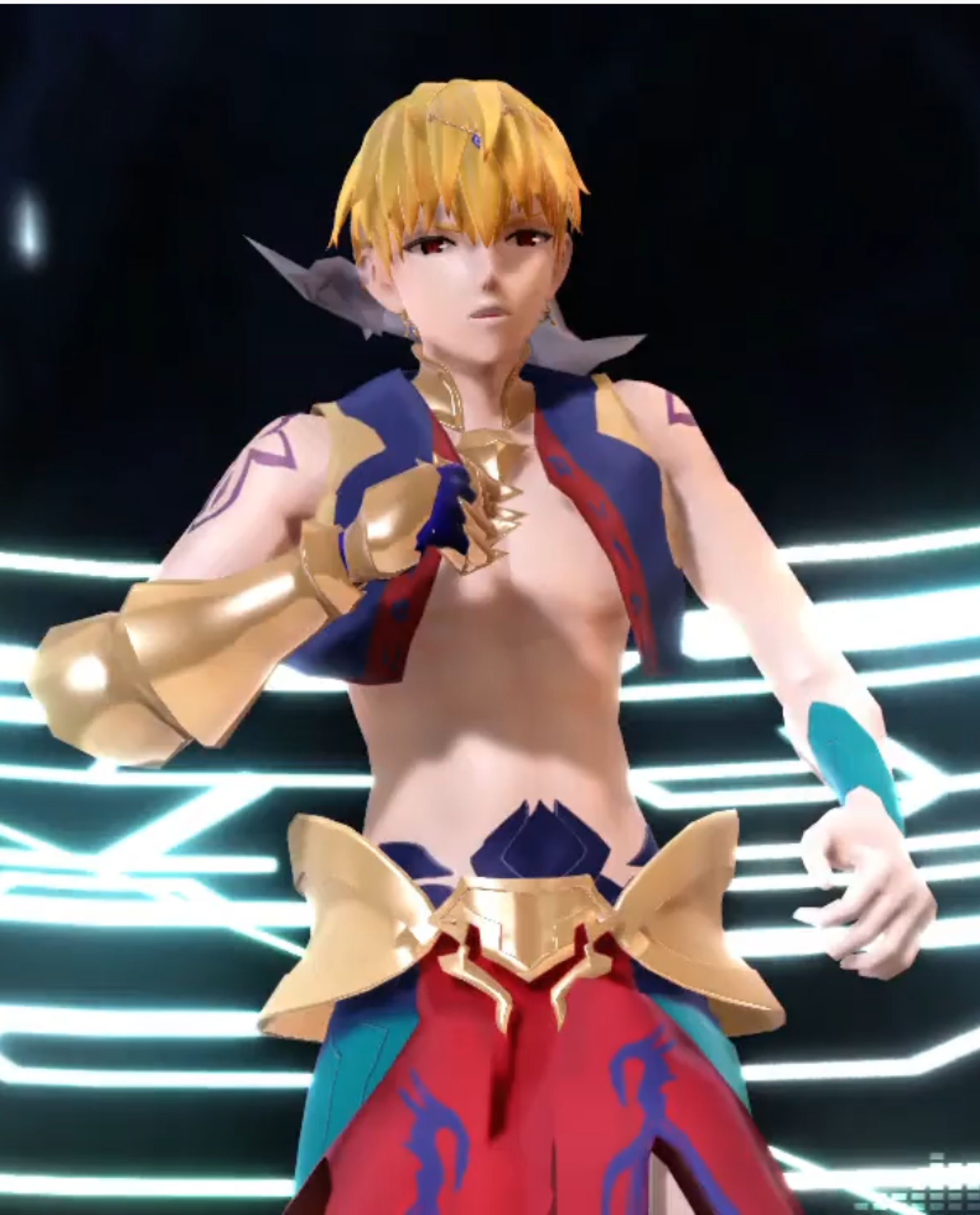二次創作自主作成3ｄモデル(FGOギルガメッシュ)-1