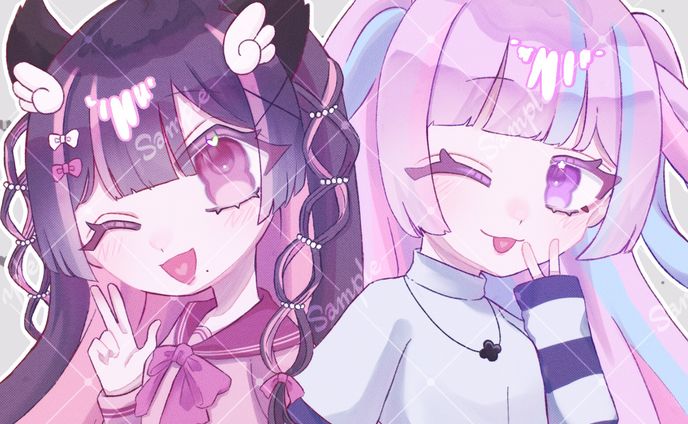 有償依頼：ペアイラスト