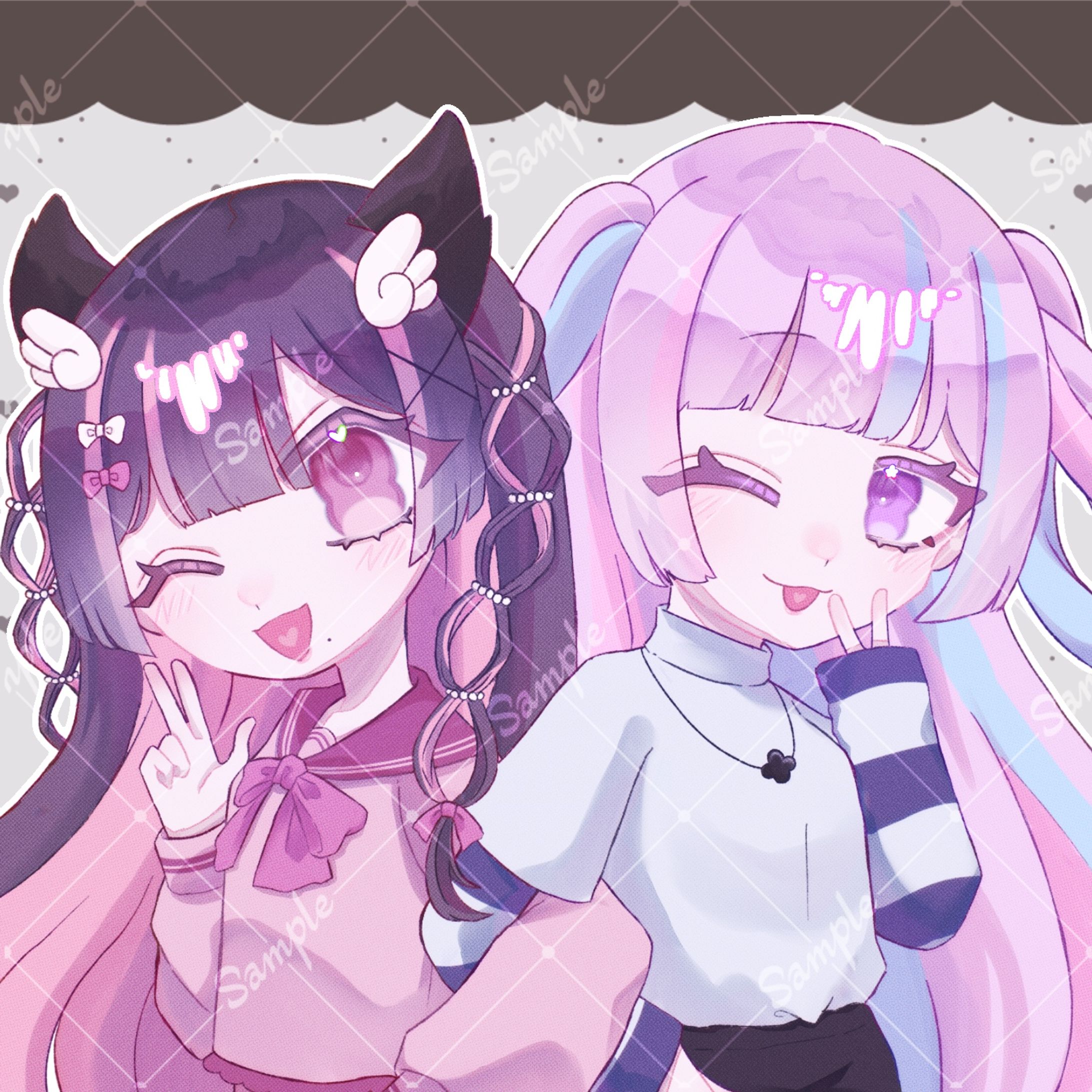有償依頼：ペアイラスト-1