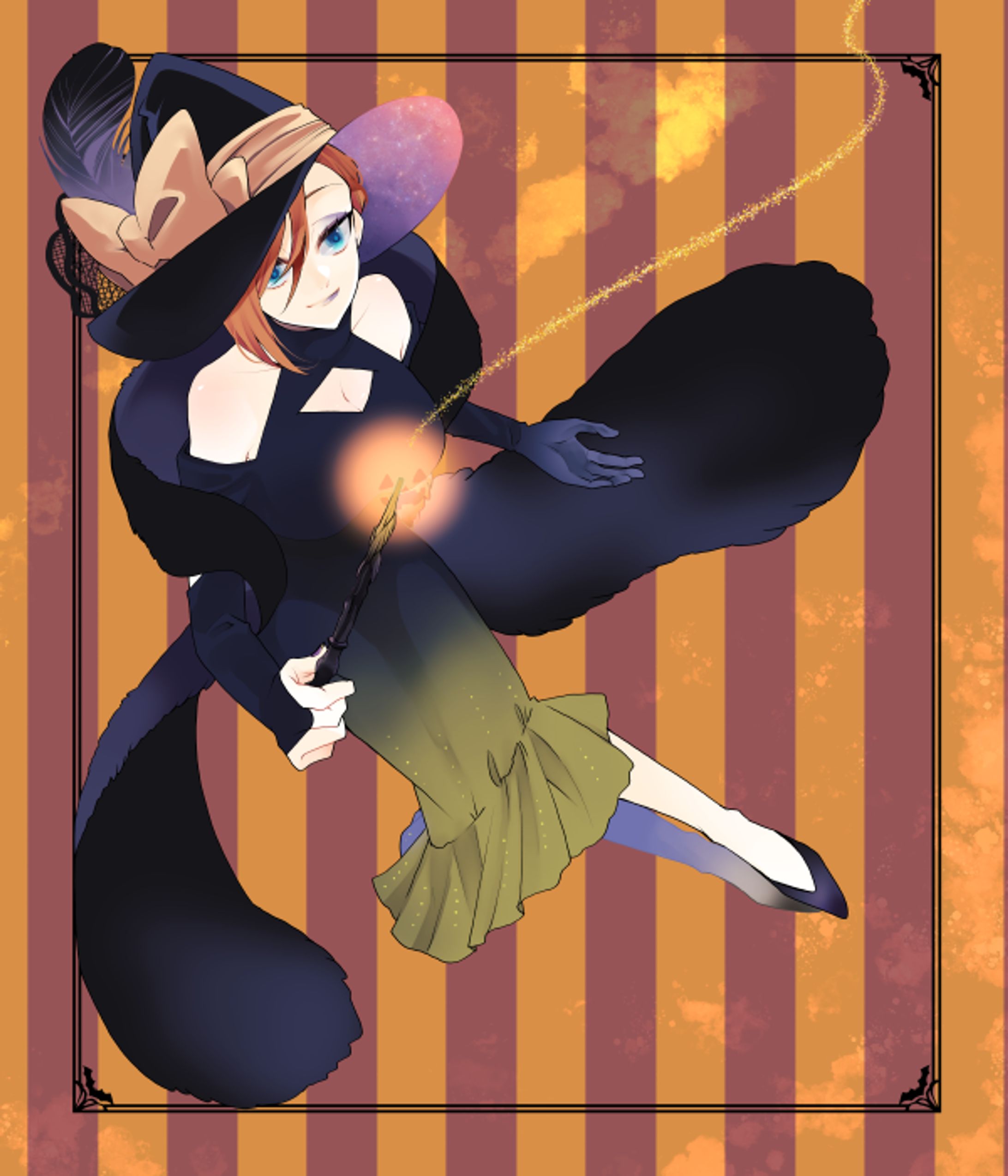 ハロウィンウィッチ/創作イラスト-1