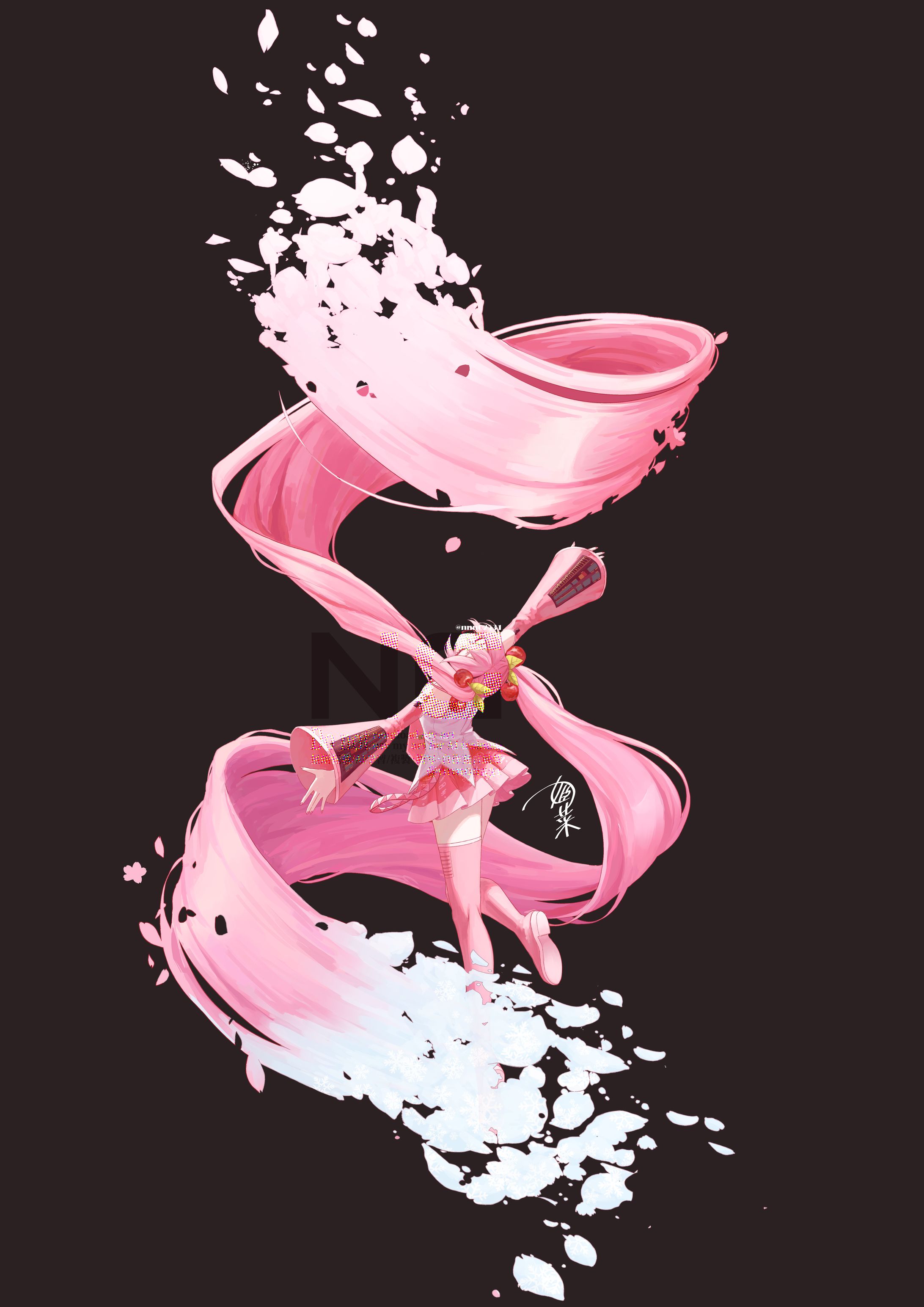 桜ミクイラスト-1