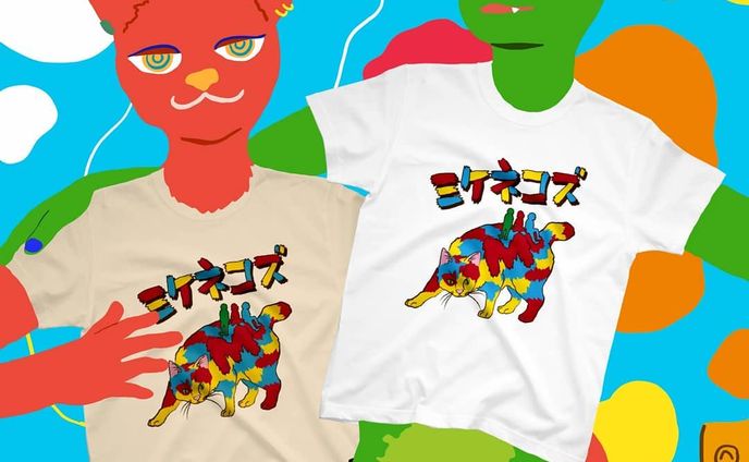 【CHEBLOおすすめTシャツ紹介】
・
ロックバンド『ミケネコズ』のTシャツ😺⚡😼
・
生地のカラーは全23色
サイズは、子どもから大人まであるよ🙌
・
■スズリのショップで販売中🌟
・
#ミケネコズ#ロックバンド#バンド#band#ファッション#boy#fashion#animal
#illustrator#イラストレーター#illustration#イラスト#一个例证#일러스트#絵#picture#cheblo
#キャラクター#캐릭터#character#Tシャツ#tshirt#ストリート#ストリートファッション#colorful#street#music#rock#ねこ#cat