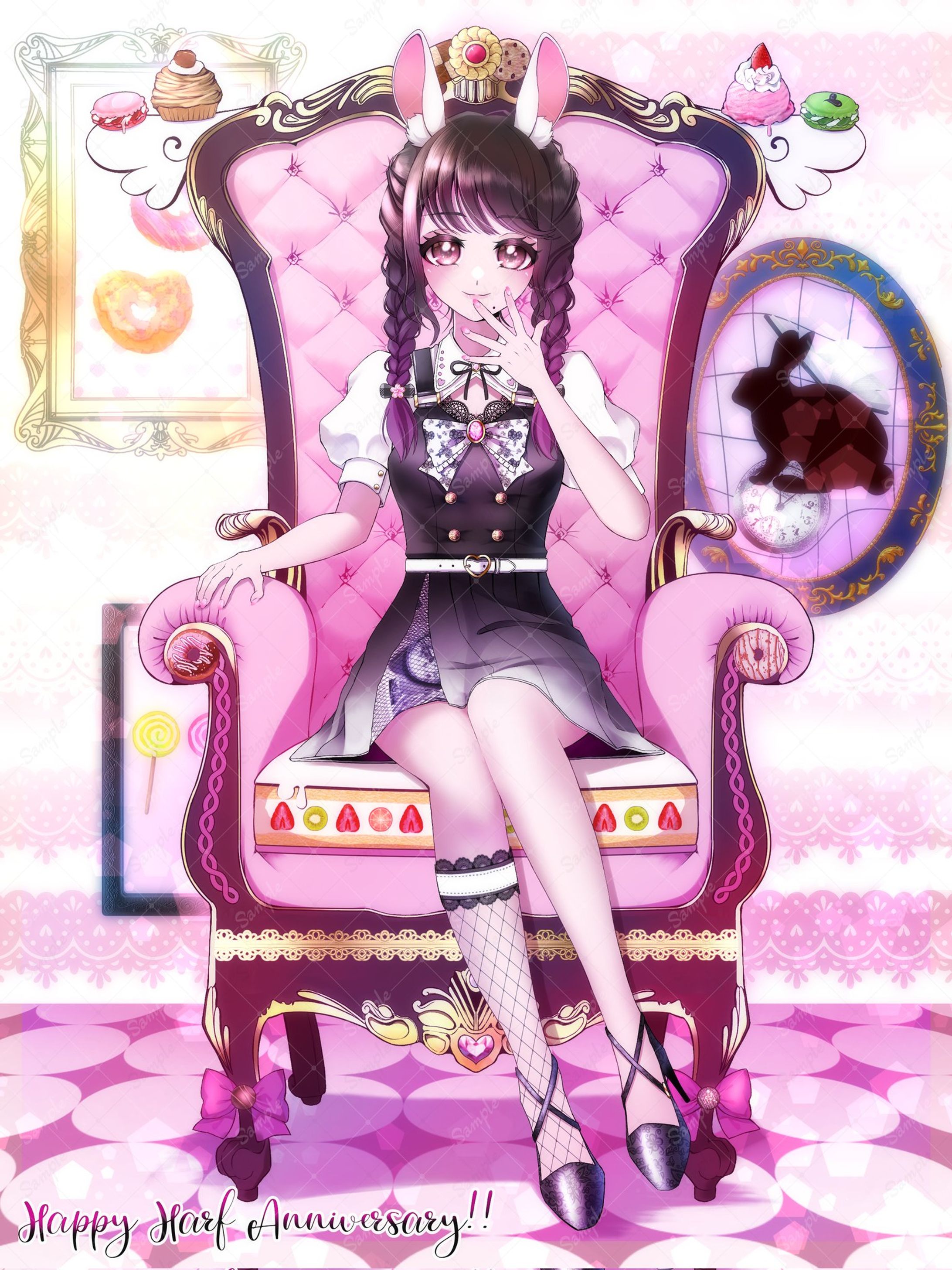 お菓子をテーマにしたVライバーさんの1枚絵-1