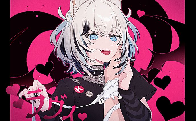 【お仕事】KMNZ  TINA様　『ラヴィ』歌ってみたイラスト