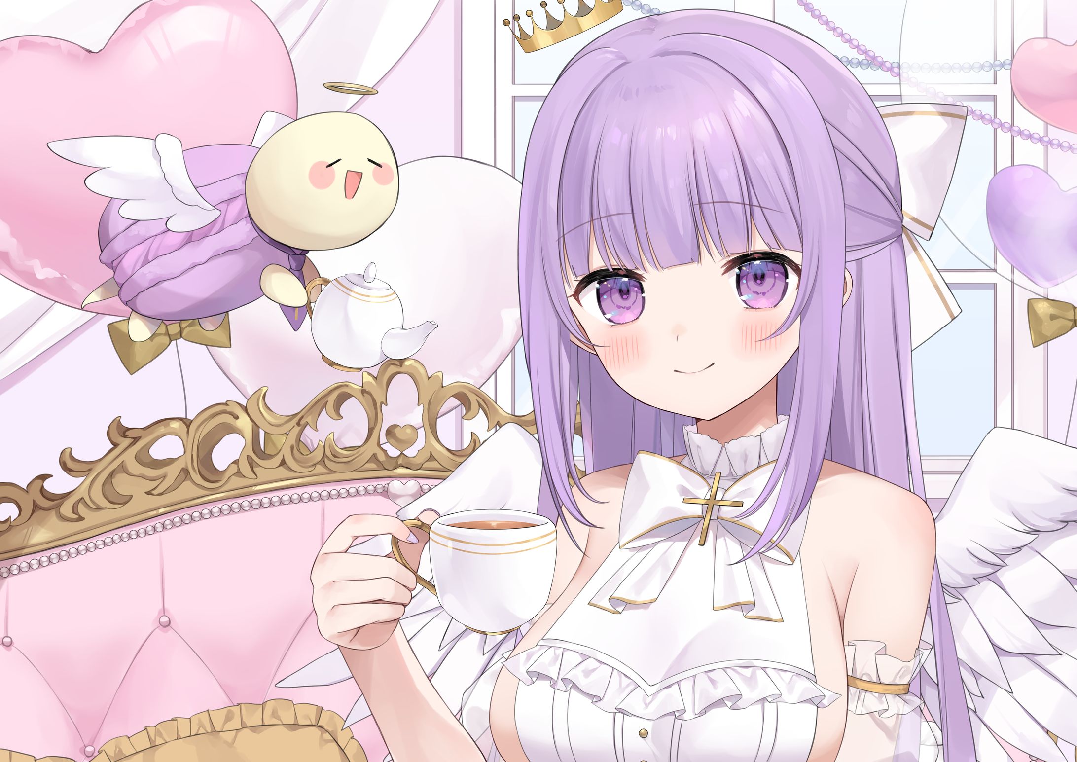 夢羽ヒメ様待機画面パーツ分けイラスト-1