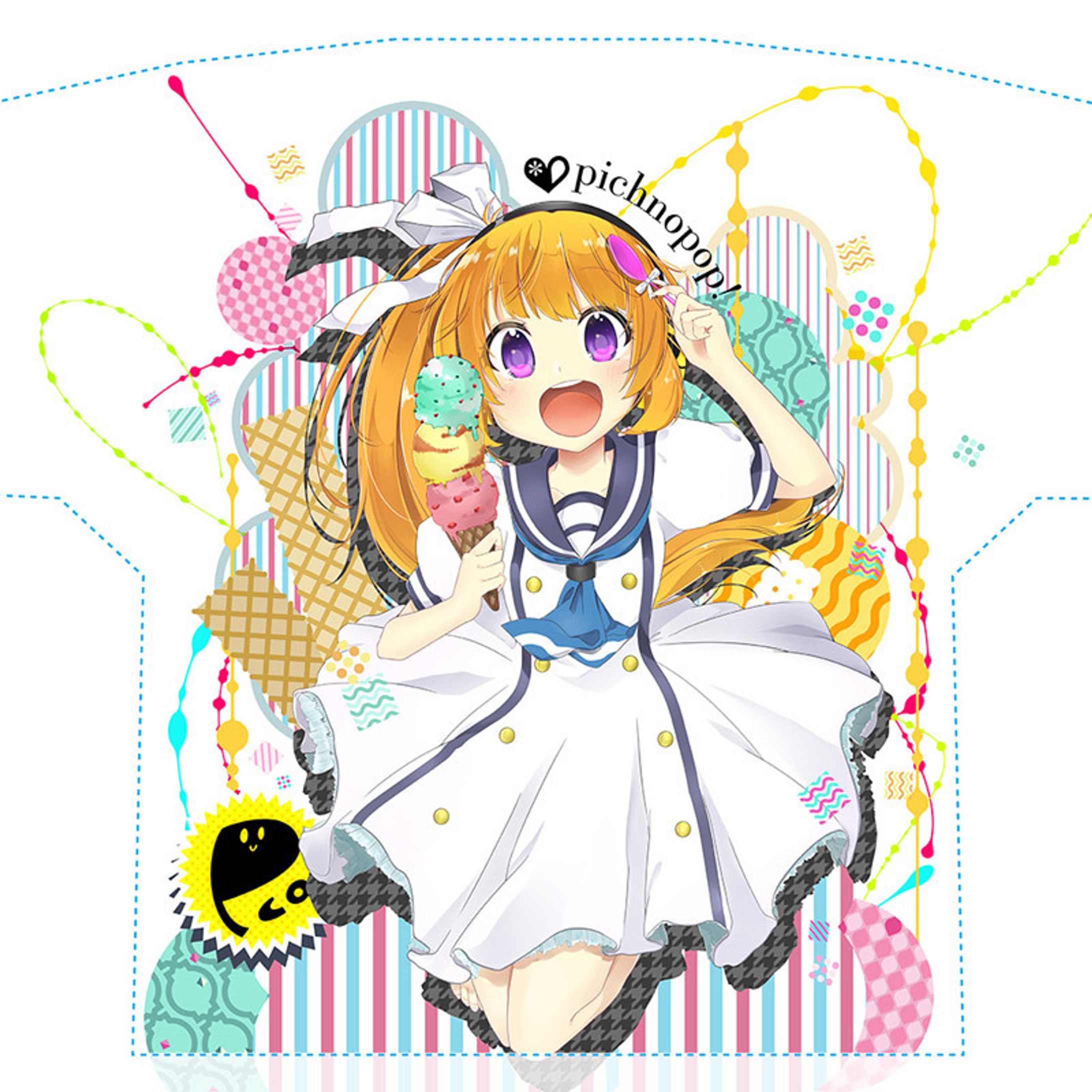 P子フルグラフィックTシャツ-1