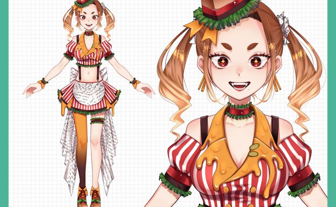 キャラクターデザイン、ねことあそぶ