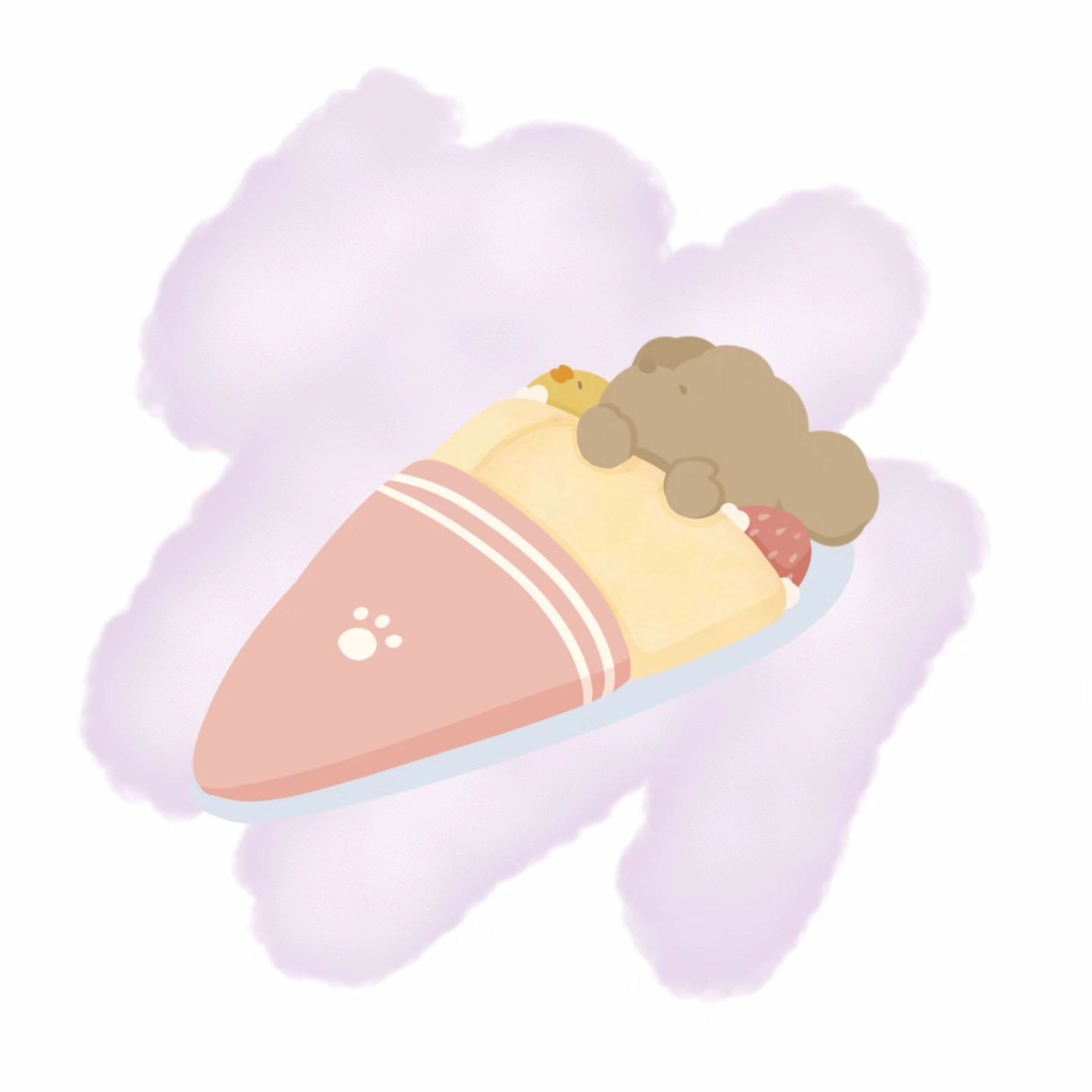 糖分摂取して1週間頑張りましょ〜🍰🍴⁡
⁡⁡
⁡ #クレープの日
⁡⁡
⁡#オリジナルグッズ  #イラストレーター  #ゆるイラスト  #かわいいイラスト  #いらすとぐらむ #トイプードル  #ひよこ  #いちご  #BASE  #minne #문구사장  #Illustrator  #drawing-1