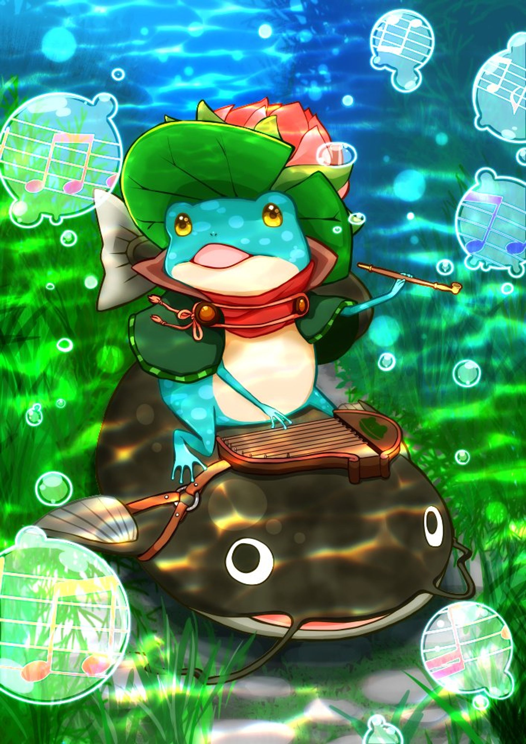 イラストコンテンスト作品『水の旅人・ヴォジャノーイ』-1