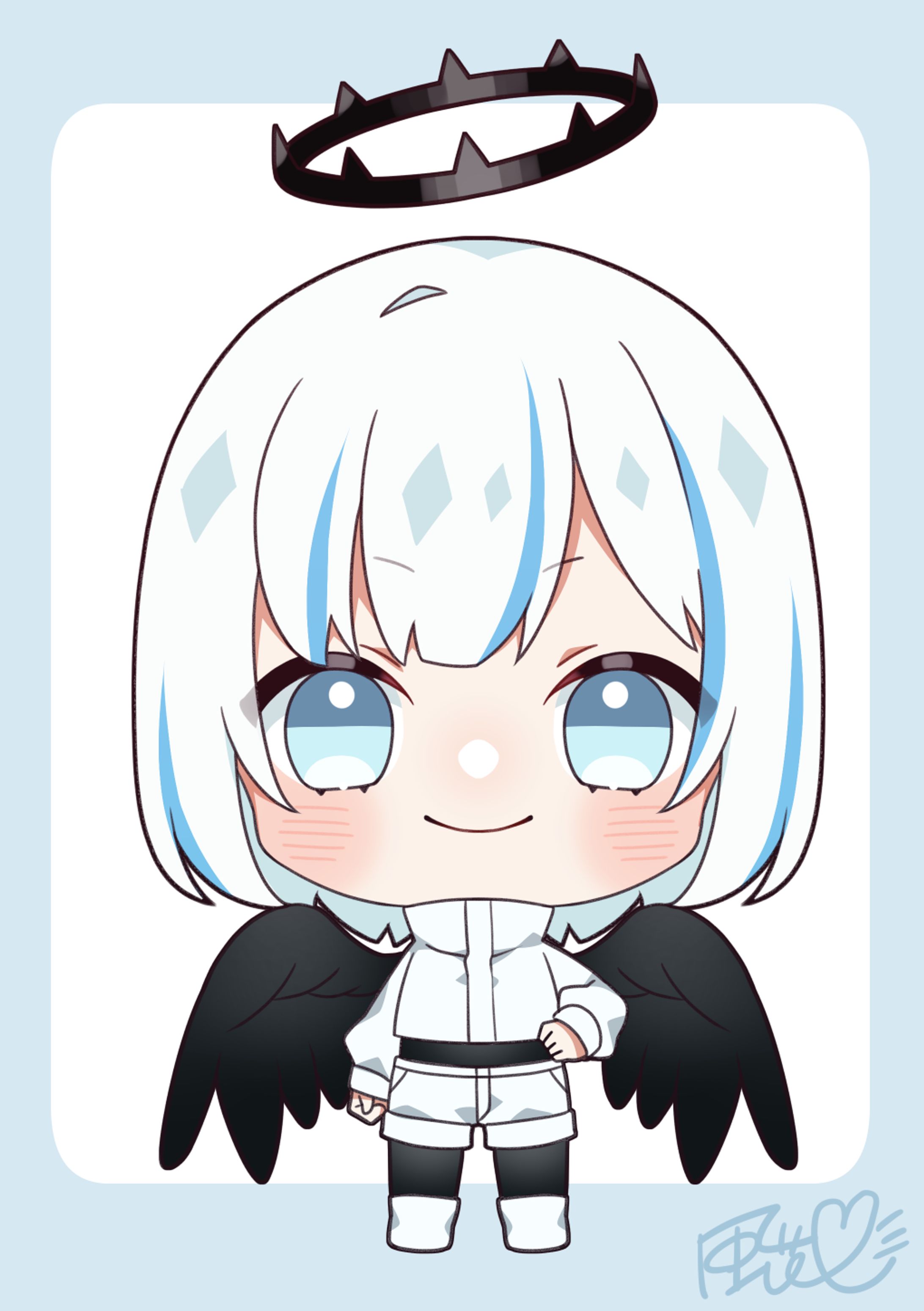 【濡羽悠様】プチキャライラスト-1