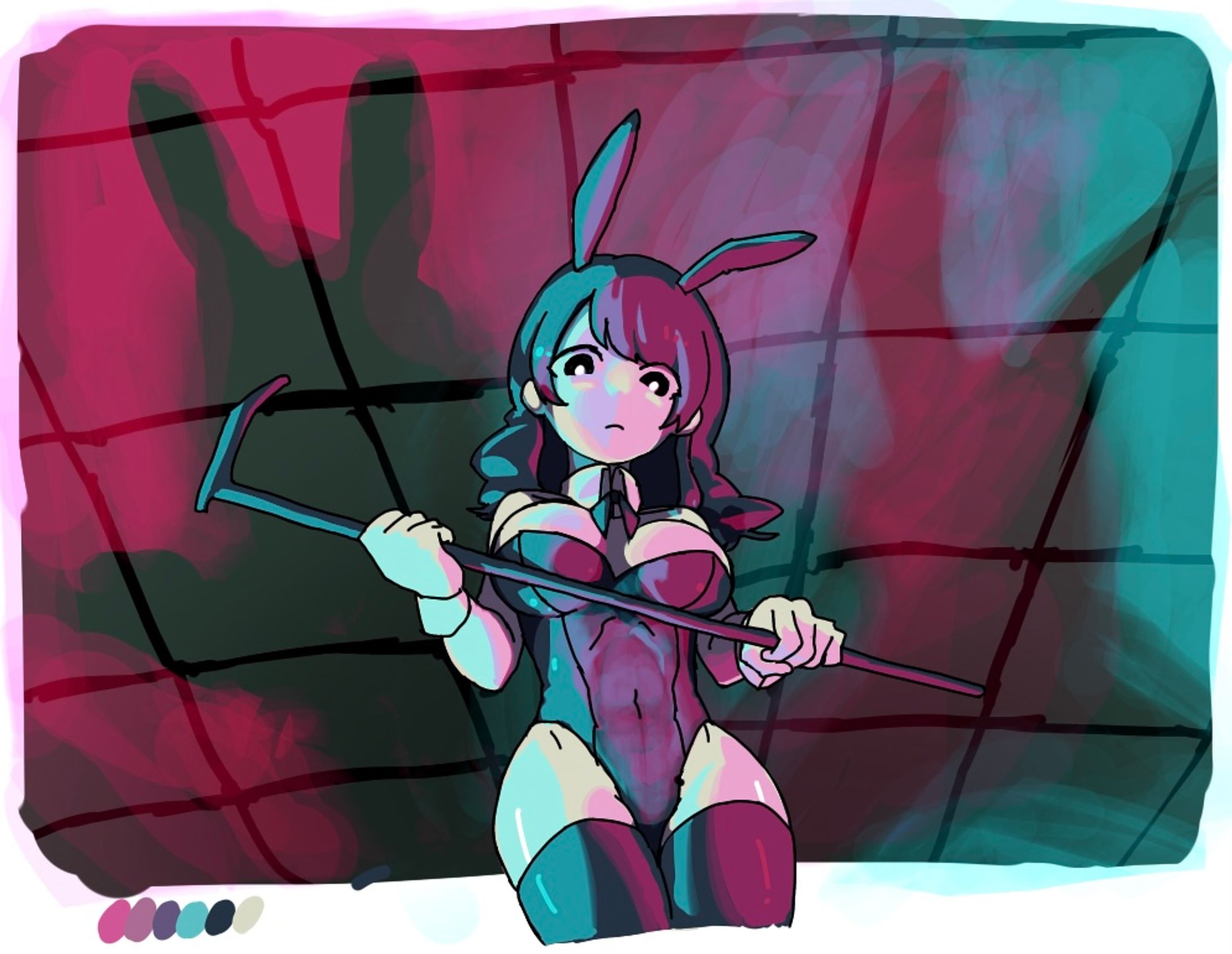 バニーガールのイラスト-1