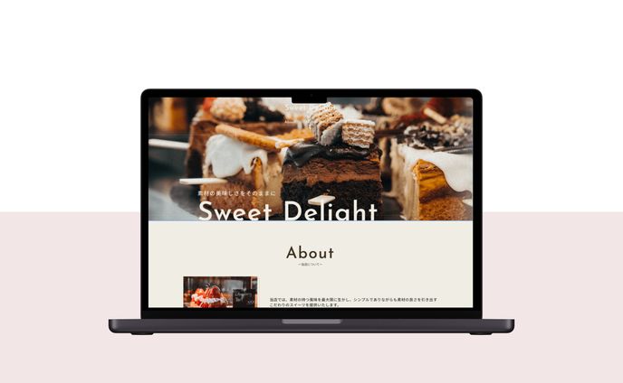 デモサイト　スイーツ店　ホームページ