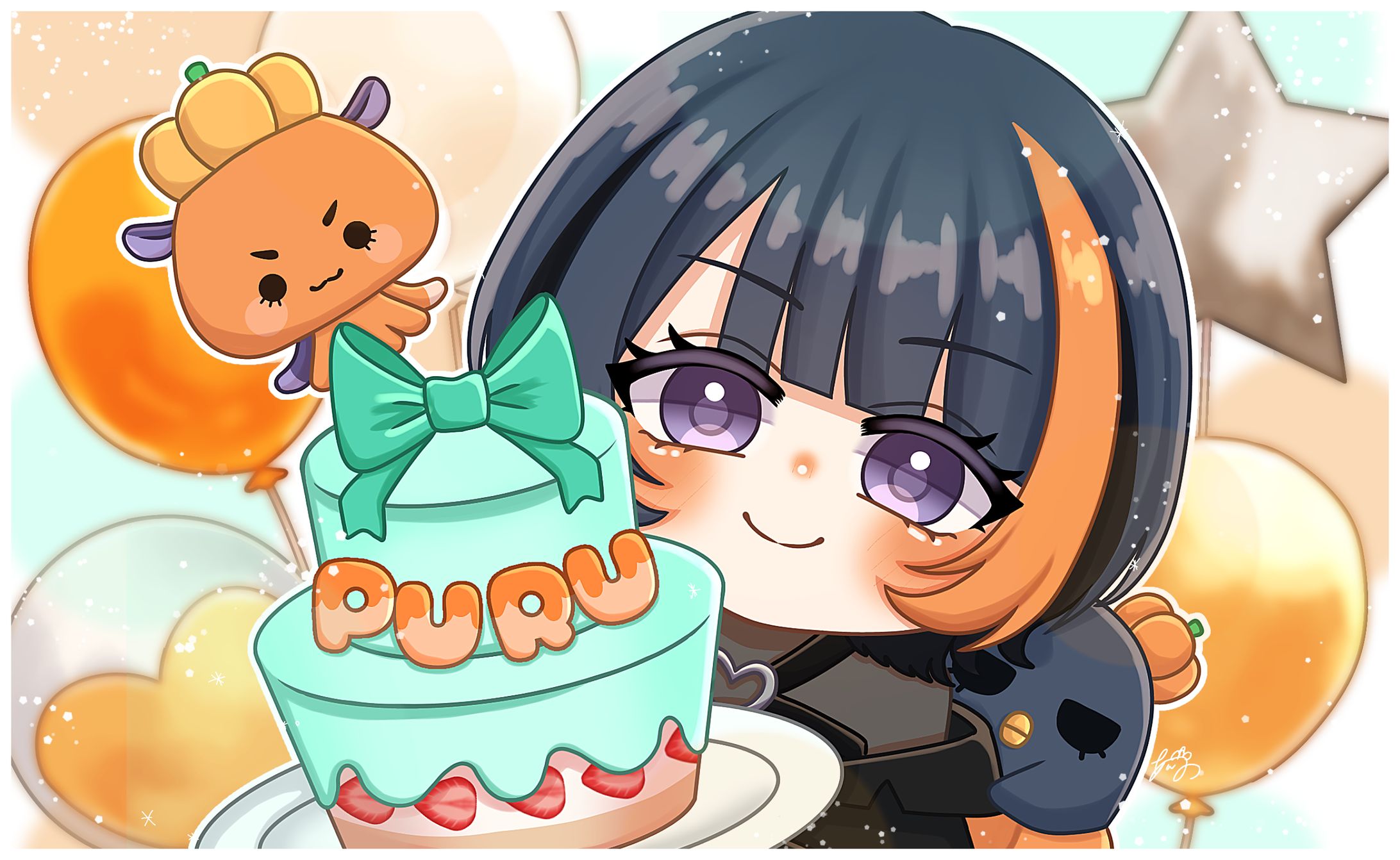 誕生日イラスト-あんの ぷる。-1