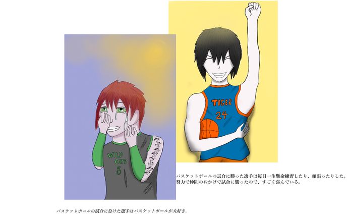 キャラクターの表情